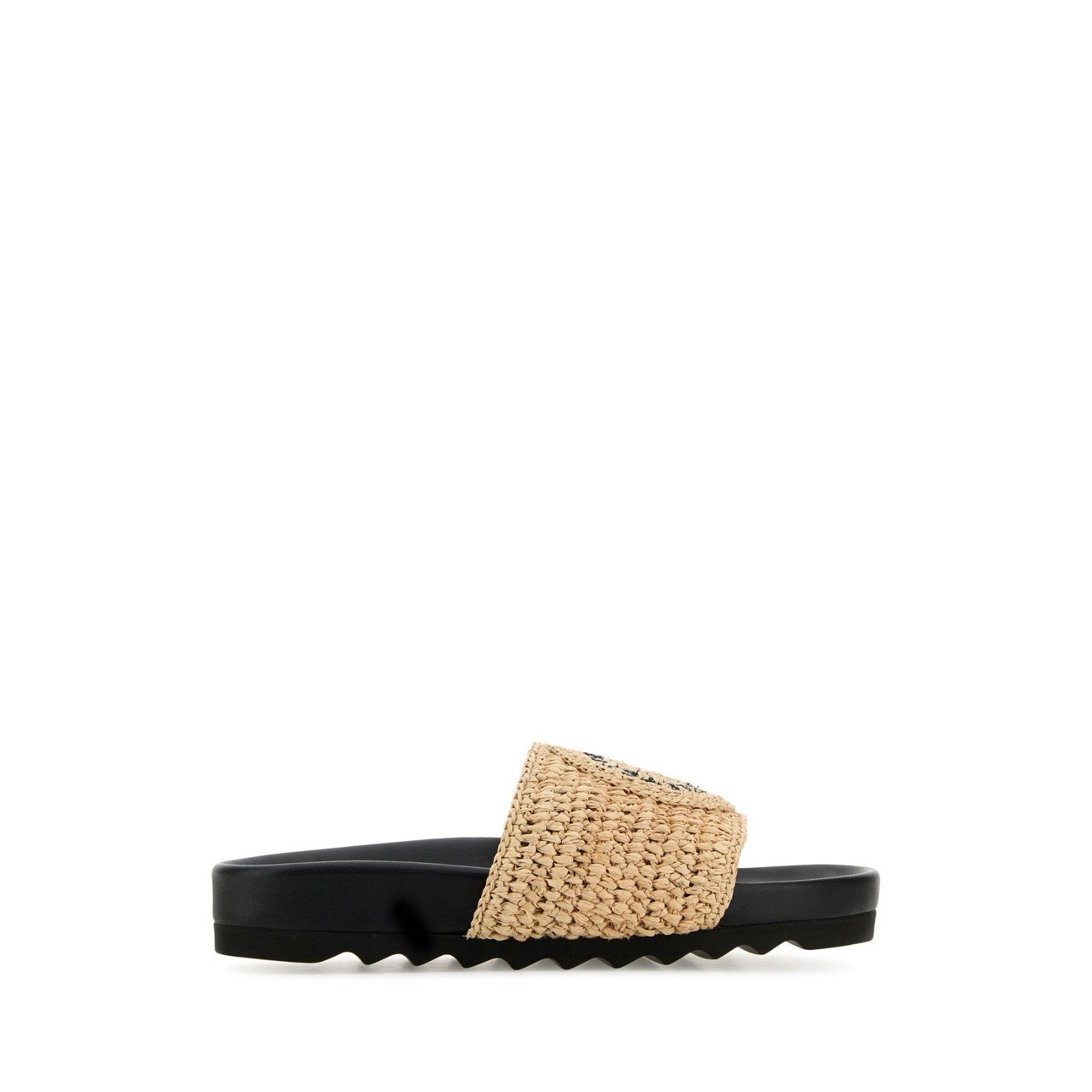 Stella McCartney STELLA MCCARTNEY Elyse Brown Raffia Slippers New & Authentic Size US 7 / IT 37 - 1 Thumbnail