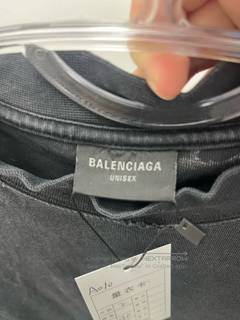 Balenciaga Balenciaga Apple Logo Printed Short Sleeve T Size US M / EU 48-50 / 2 - 3 Thumbnail