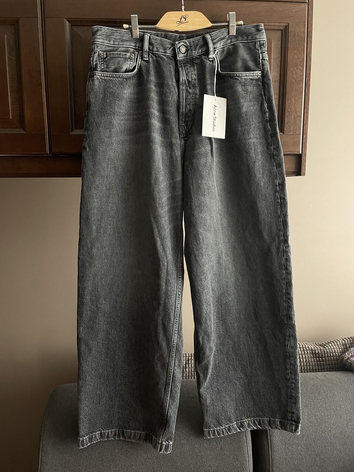 Acne Studios Acne Studios 1989 Ash Black Loose Fit Jean | Grailed