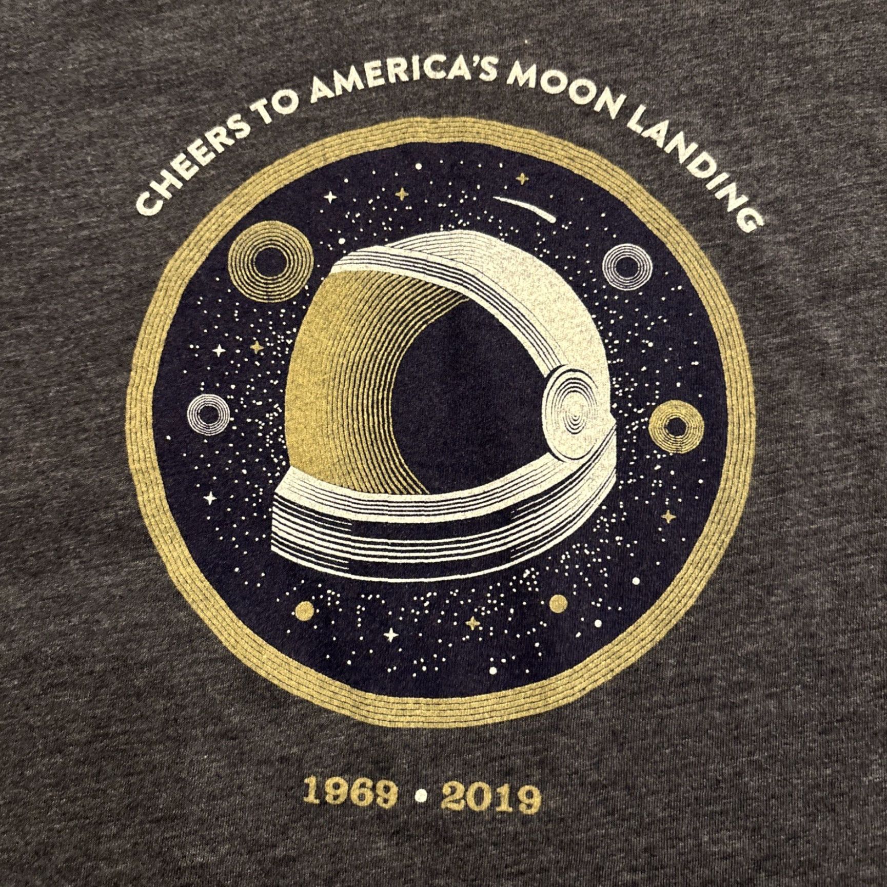 Next Level Next Level Shirt Adult L Gray Moon Landing USA Beer 1969-2019 Mens Size US L / EU 52-54 / 3 - 2 Thumbnail