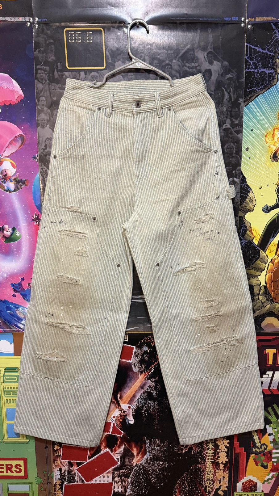 Other Pinstripe carpenter pants Size US 30 / EU 46 - 1 Thumbnail