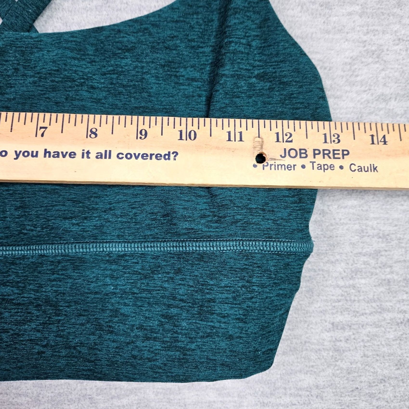 Vuori Vuori Women's Long Line Elevation Moss Heather Bra S SleeveLESS Activewear Top Sports Size ONE SIZE - 3 Thumbnail