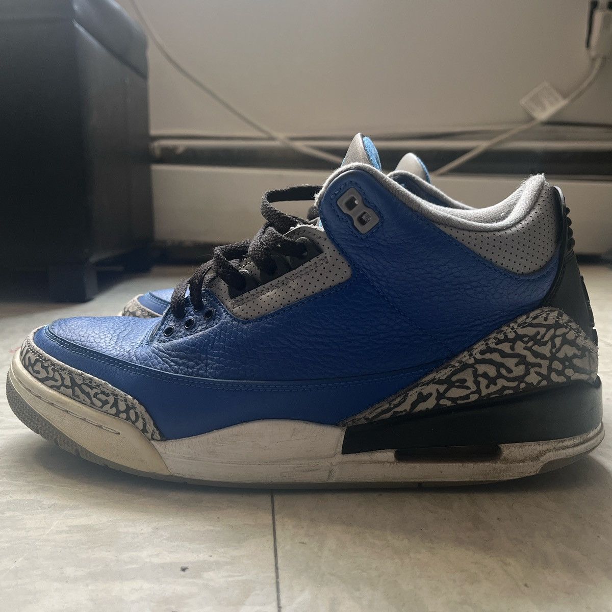 Jordan Brand × Nike Royal blue Jordan 3 Size US 10.5 / EU 43-44 - 5 Thumbnail