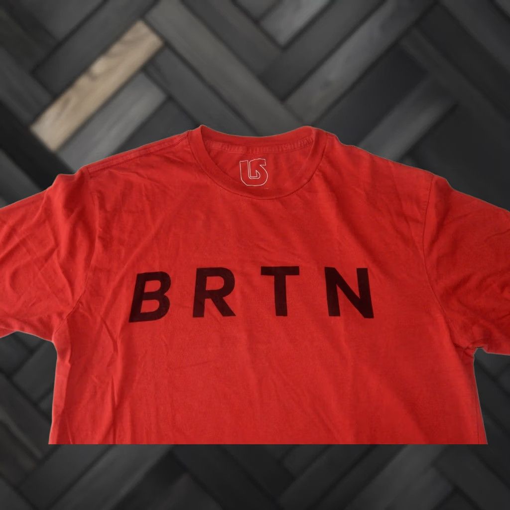 Burton VINTAGE Burton Men T-Shirt Slim Graphic Print Red Cotton S Mens Size US S / EU 44-46 / 1 - 1 Thumbnail