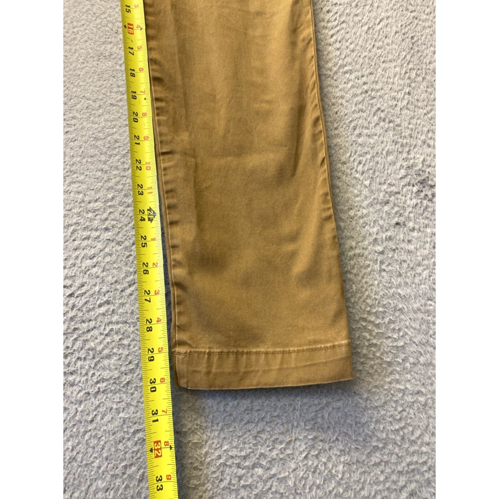 Gap GAP Pants Mens Slim Chino Pants Dark Hazel Size 32x30 Regular Straight Zip Button Front City Commute Size US 32 / EU 48 - 7 Thumbnail