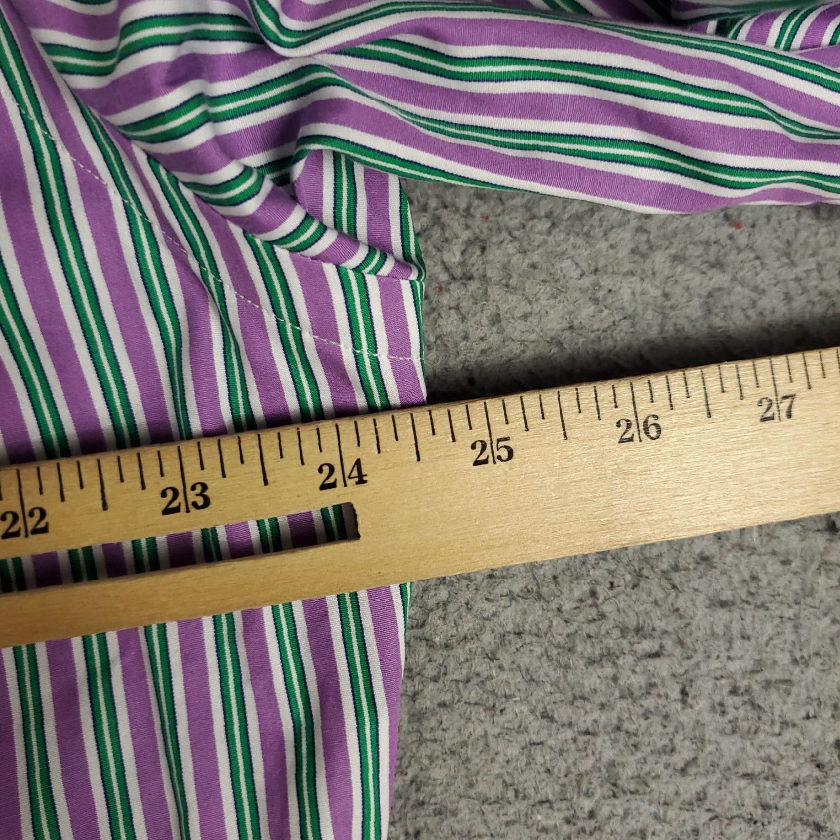 Ralph Lauren Ralph Lauren Shirt Mens 16 Purple Striped Classic Fit Dress Button Up Size 42R - 5 Thumbnail