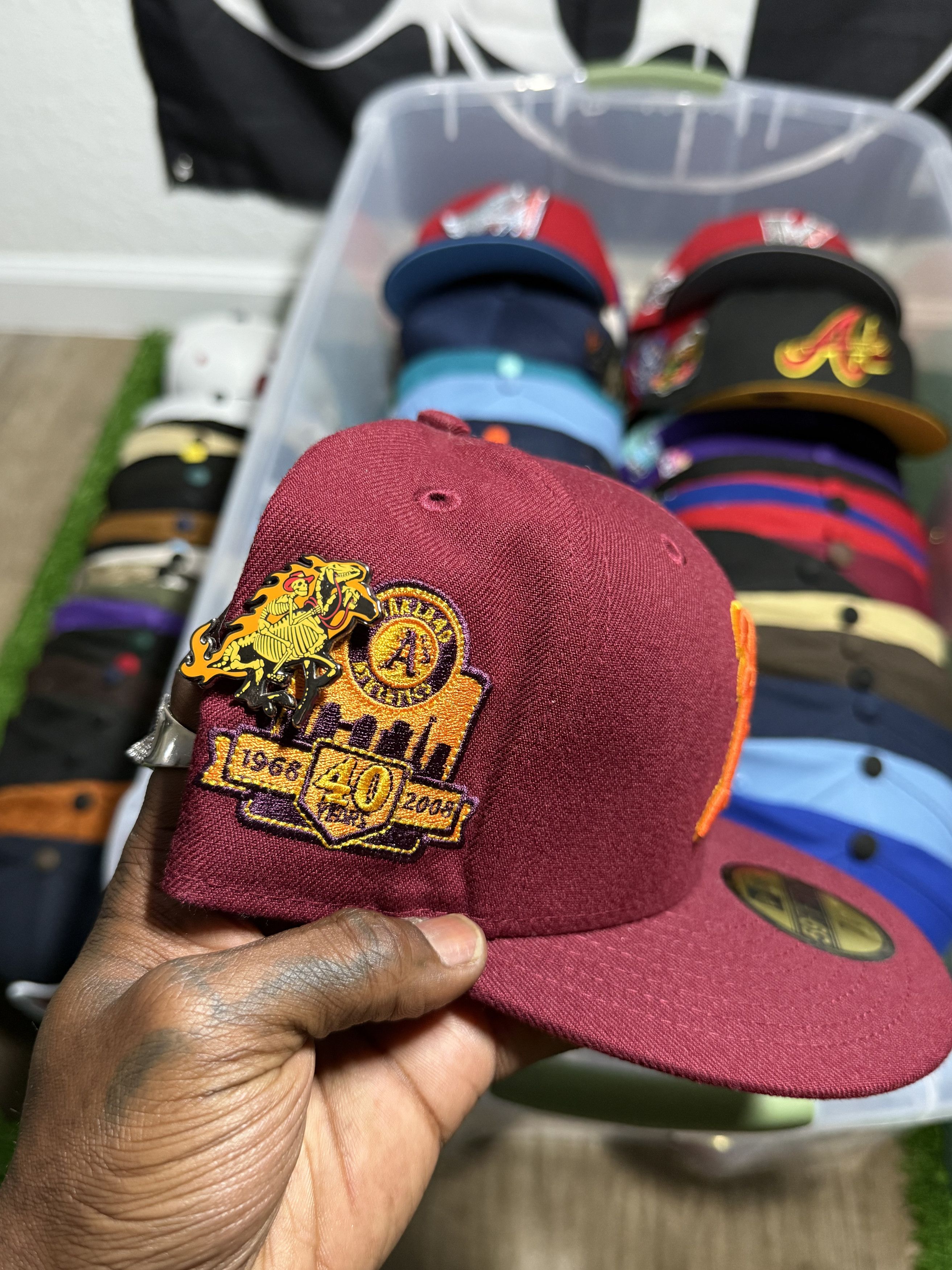 Hat Club × New Era 7 1/4 OAKLAND A's 40TH ANNIVERSARY SUNSET BLVD. Size ONE SIZE - 2 Thumbnail