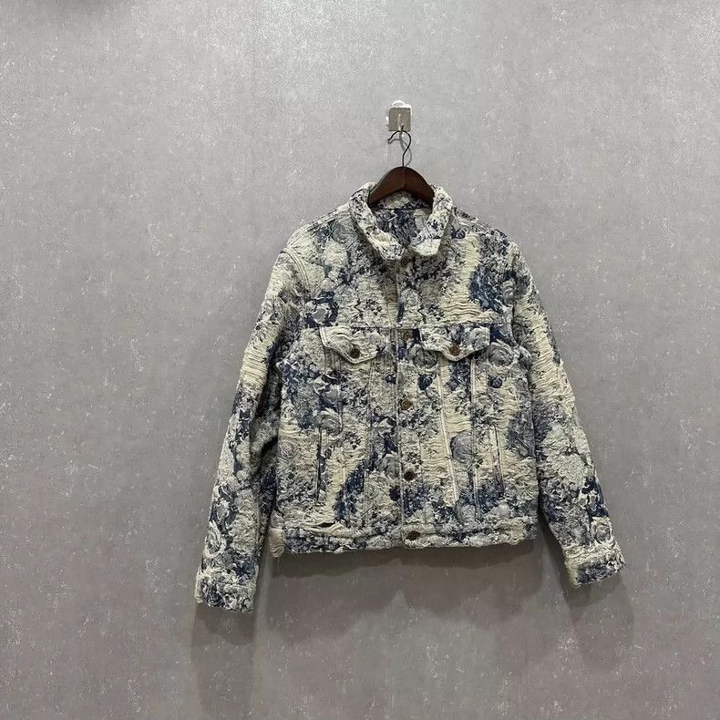 Louis Vuitton Unique Blue and White Denim Jacket Size US XXL / EU 58 / 5 - 1 Thumbnail