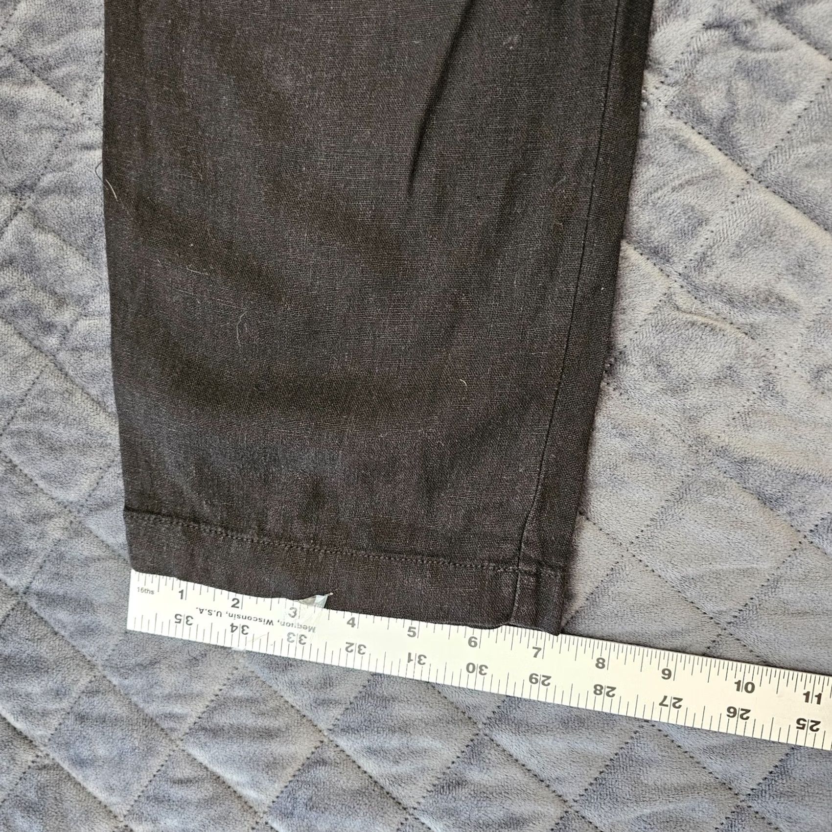 Old Navy Old Navy Pants Cropped Linen Blend Black Stretch Drawstring Waist Women Regular Size M? Size 36" / US 14 / IT 50 - 7 Thumbnail
