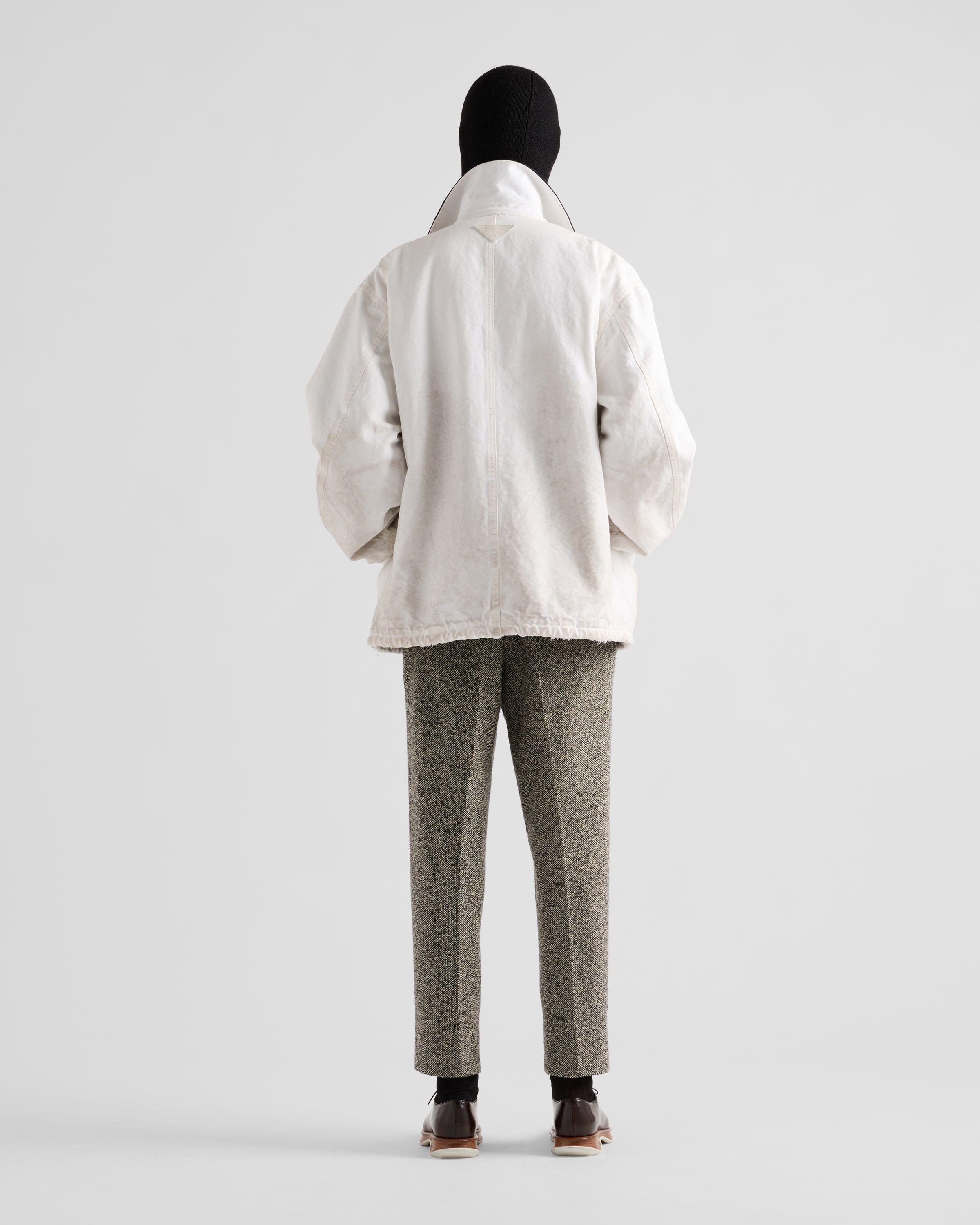 Prada o1bcso1str1025 Canvas Old Cotton Jacket in White Size US S / EU 44-46 / 1 - 5 Thumbnail