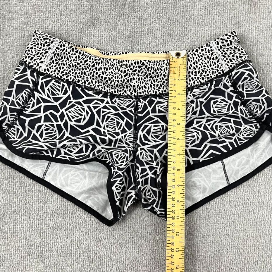 Lululemon Lululemon Run Speed Shorts Womens Size 6 / 3" Posey Black White Lined Running Size 28" / US 6 / IT 42 - 5 Thumbnail