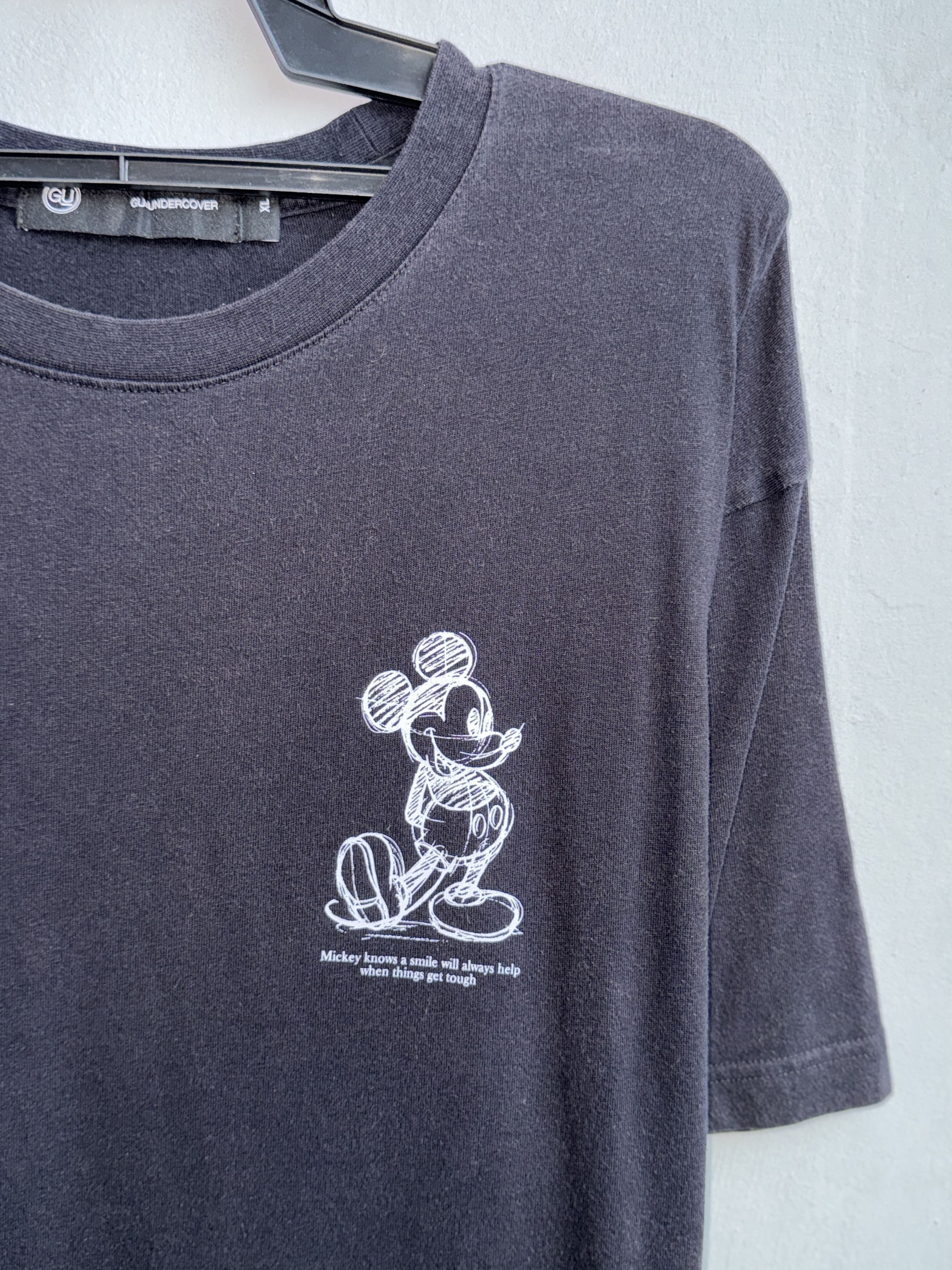 GU × Undercover Undercover Mickey Mouse Gu T-Shirt Size US XL / EU 56 / 4 - 3 Thumbnail