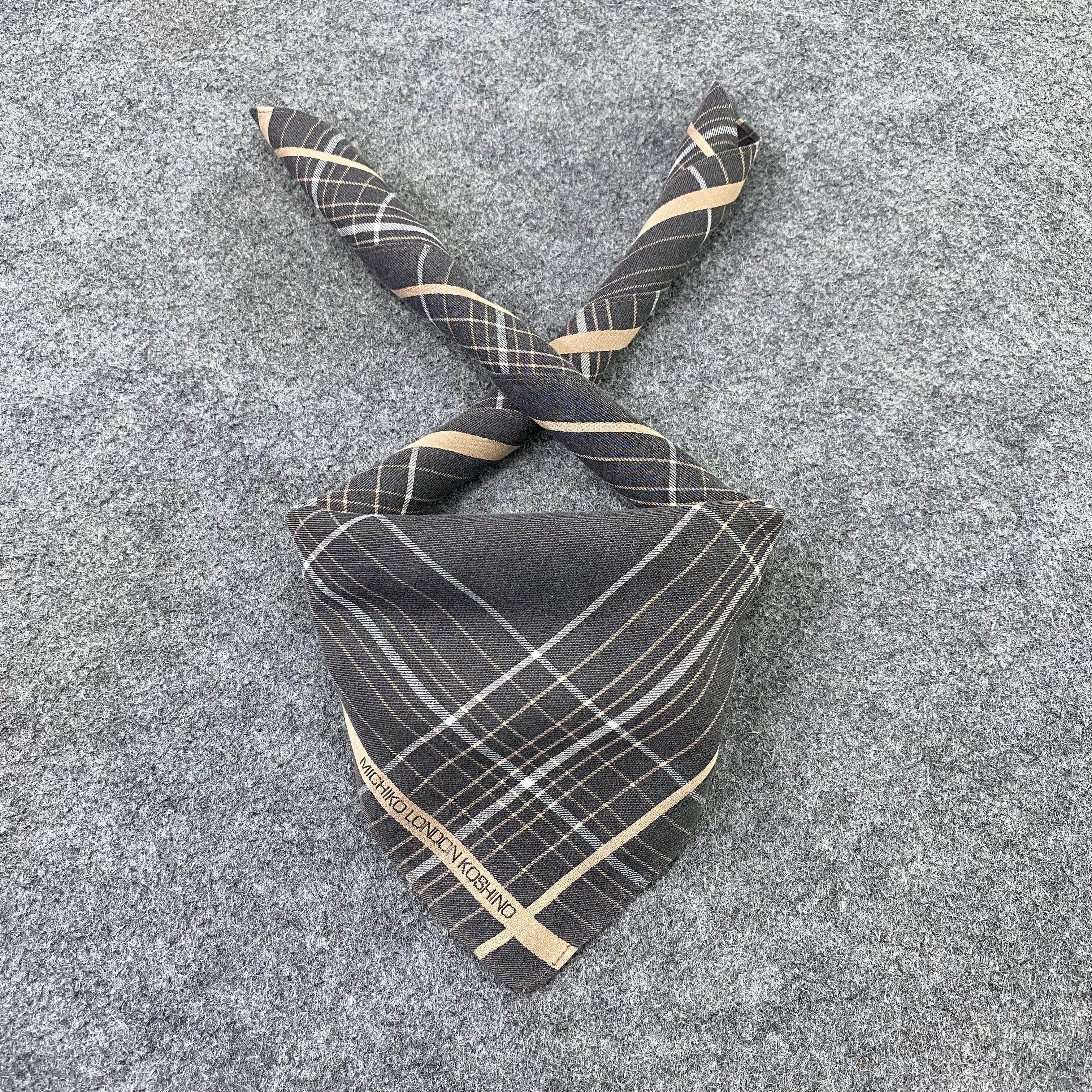 Michiko Koshino London Michiko Koshino Handkerchief Neckerchief Bandana-B1616 Size ONE SIZE - 2 Thumbnail