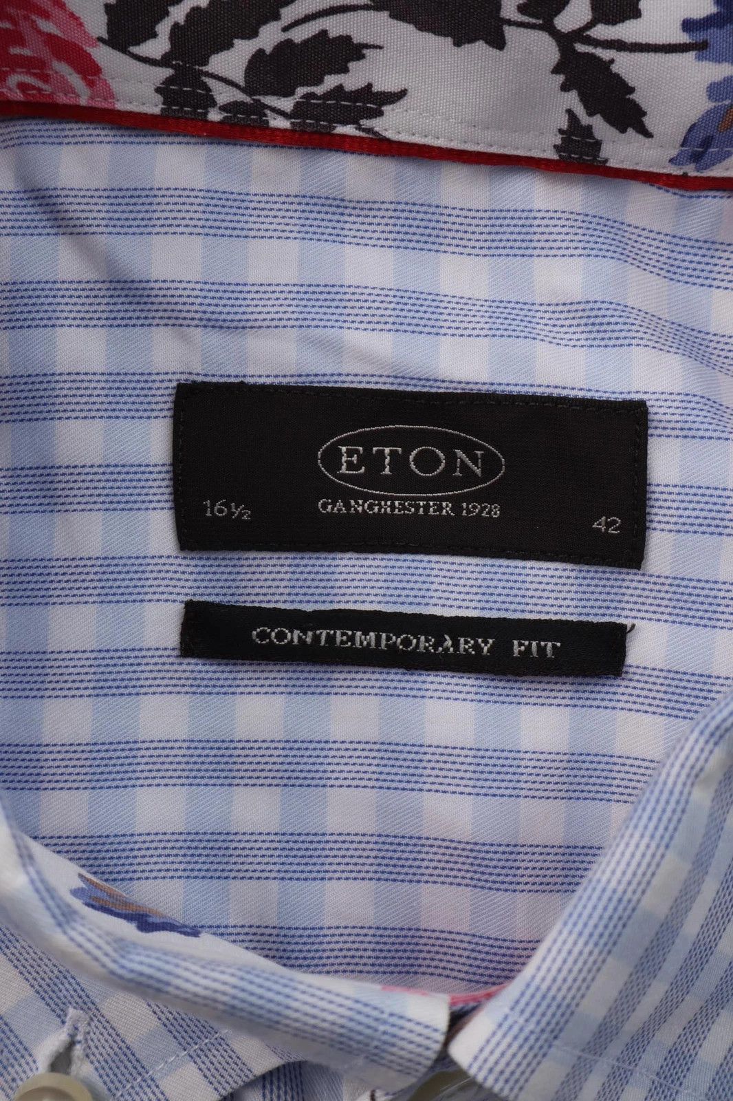 Eton Eton Ganghester 1928 Gingham Check Contemporary Fit Shirt Size US L / EU 52-54 / 3 - 2 Thumbnail