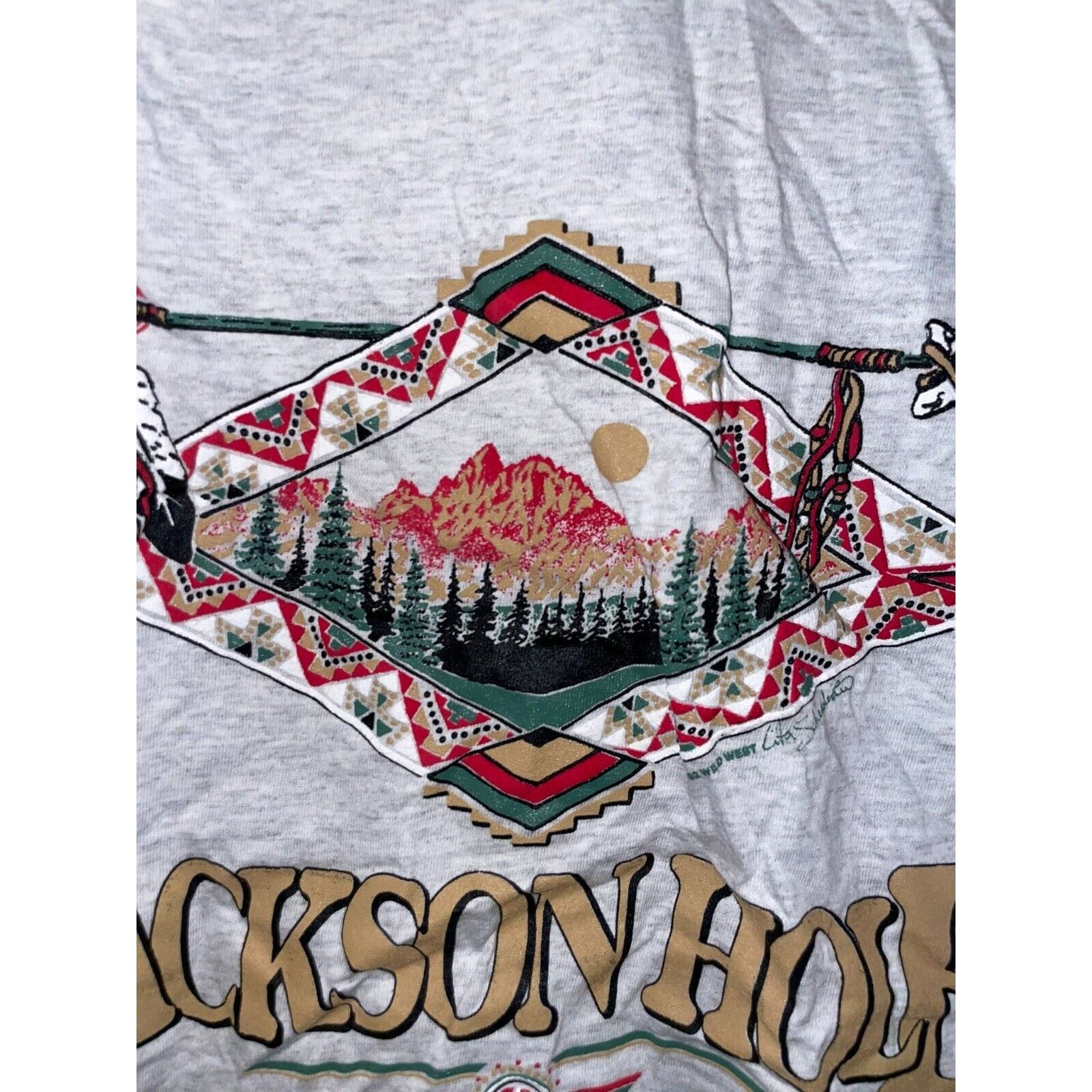 Signal Sport VintageLas Vegas Shirt Test Print NV Jackson Hole Tee M Size US M / EU 48-50 / 2 - 13 Thumbnail