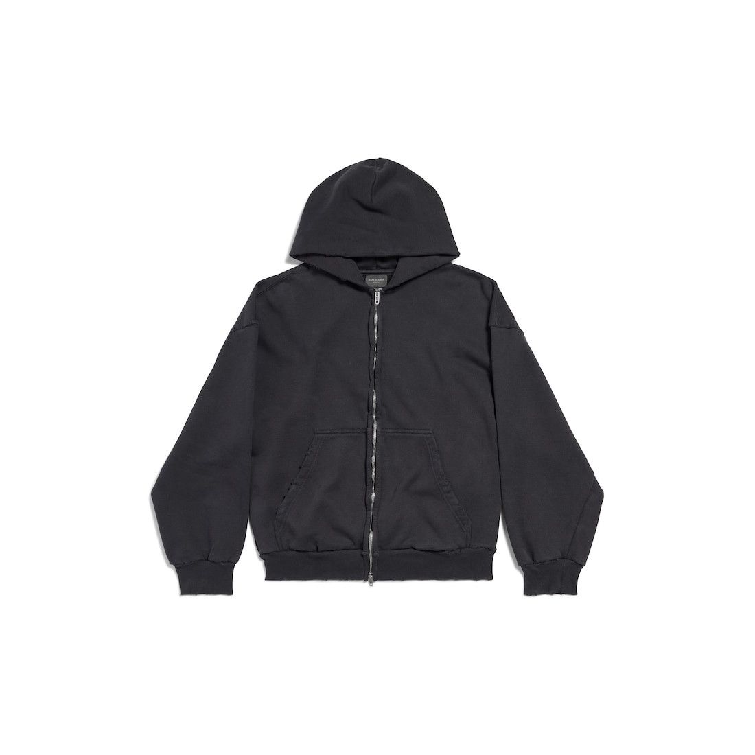 Balenciaga o1bcso1str0426 Painted Zip-up Hoodie Regular Fit in Black Size XS / US 0-2 / IT 36-38 - 1 Thumbnail