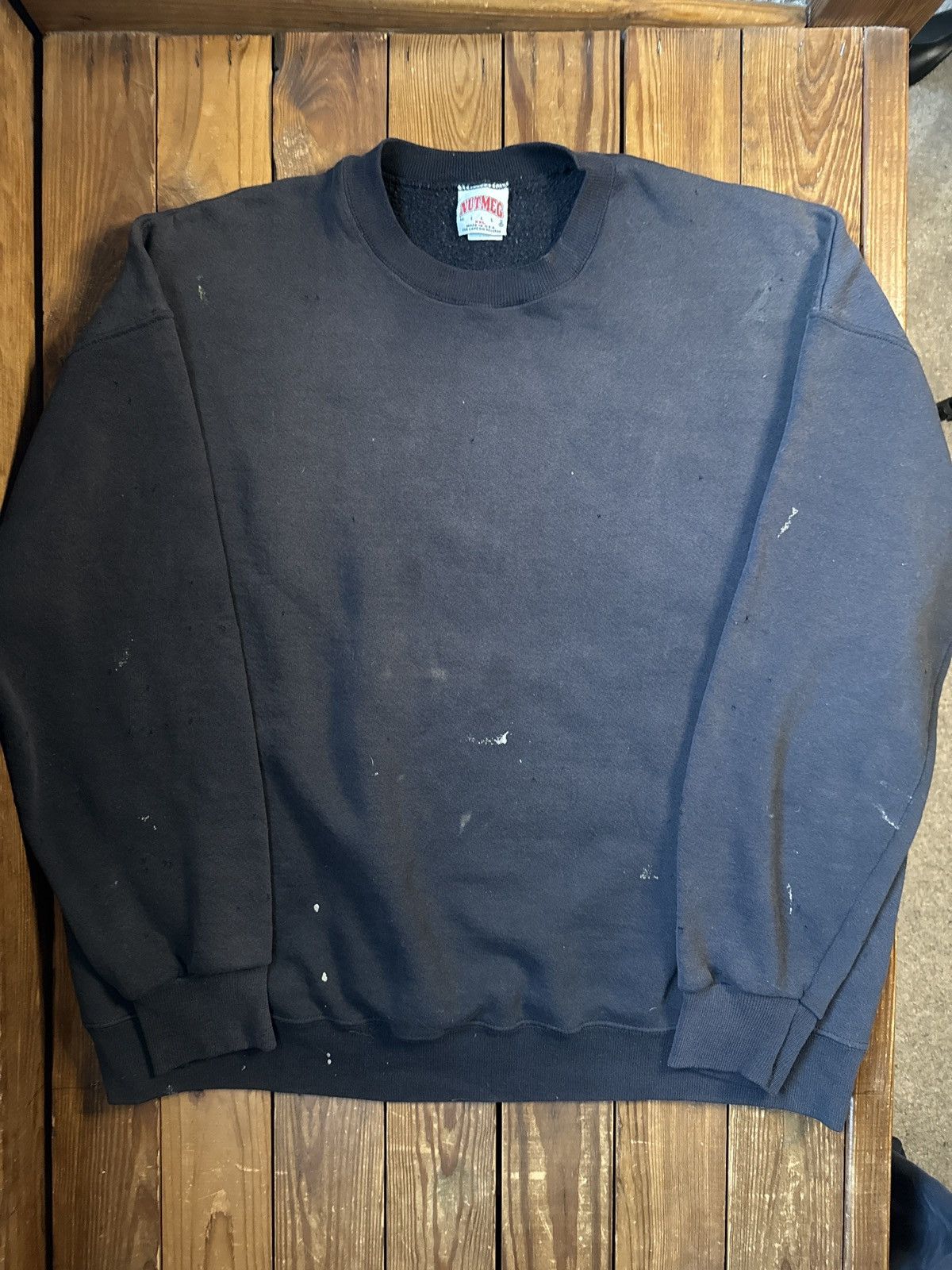 Vintage Vintage 90s Faded Distressed Black Blank Crewneck Sweatshirt Size US XXL / EU 58 / 5 - 1 Thumbnail