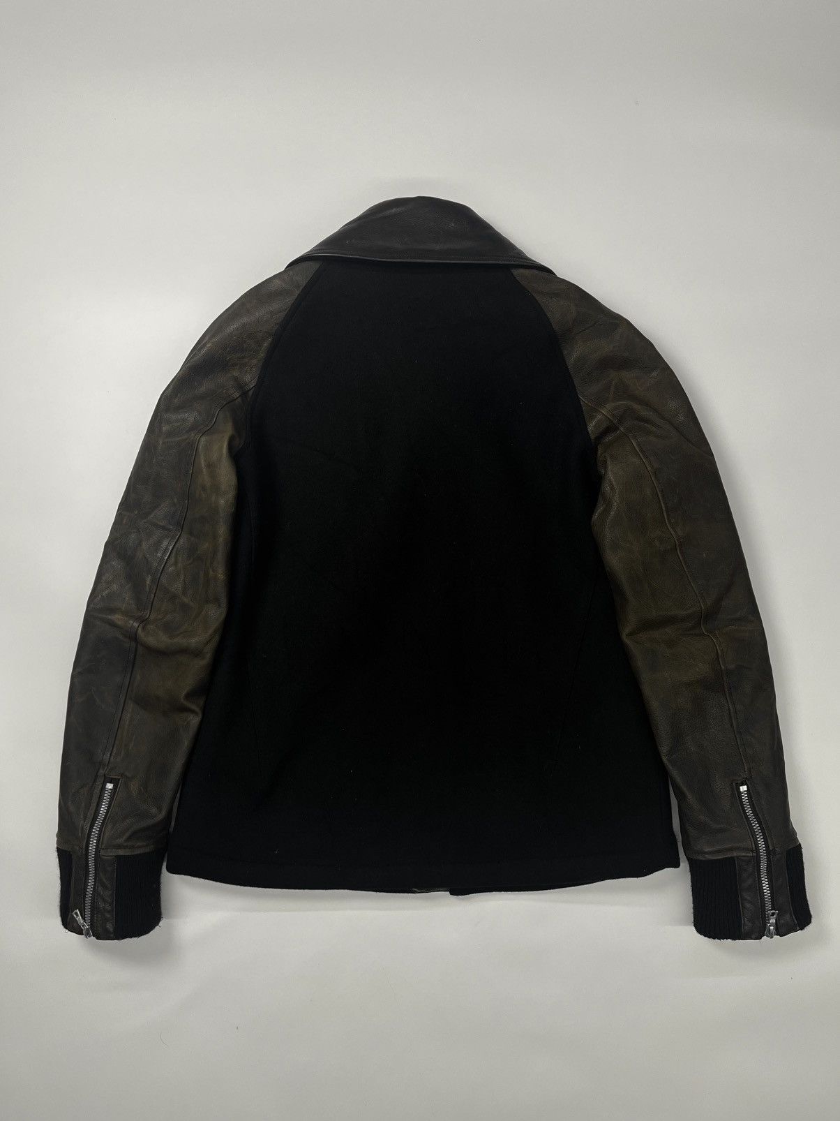Isamu Katayama Backlash ISAMU KATAYAMA BACKLASH AW13 jacket Wool x Buffalo Leather Size US M / EU 48-50 / 2 - 2 Thumbnail