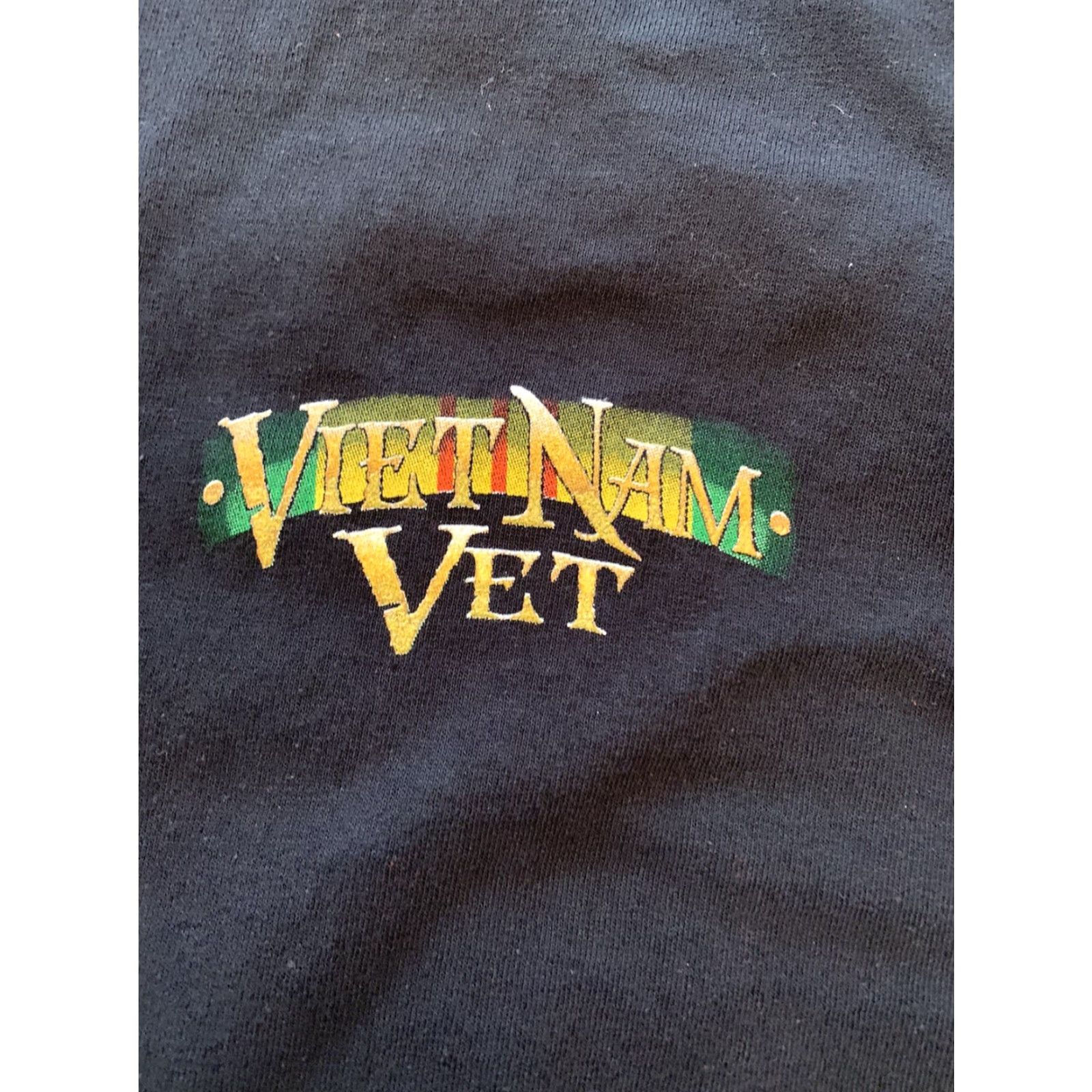 Gildan VINTAGE Large Gildan "VietNam Vet Brothers in Arms" Men's Black Short Sleeve Tshirt Size US L / EU 52-54 / 3 - 3 Thumbnail