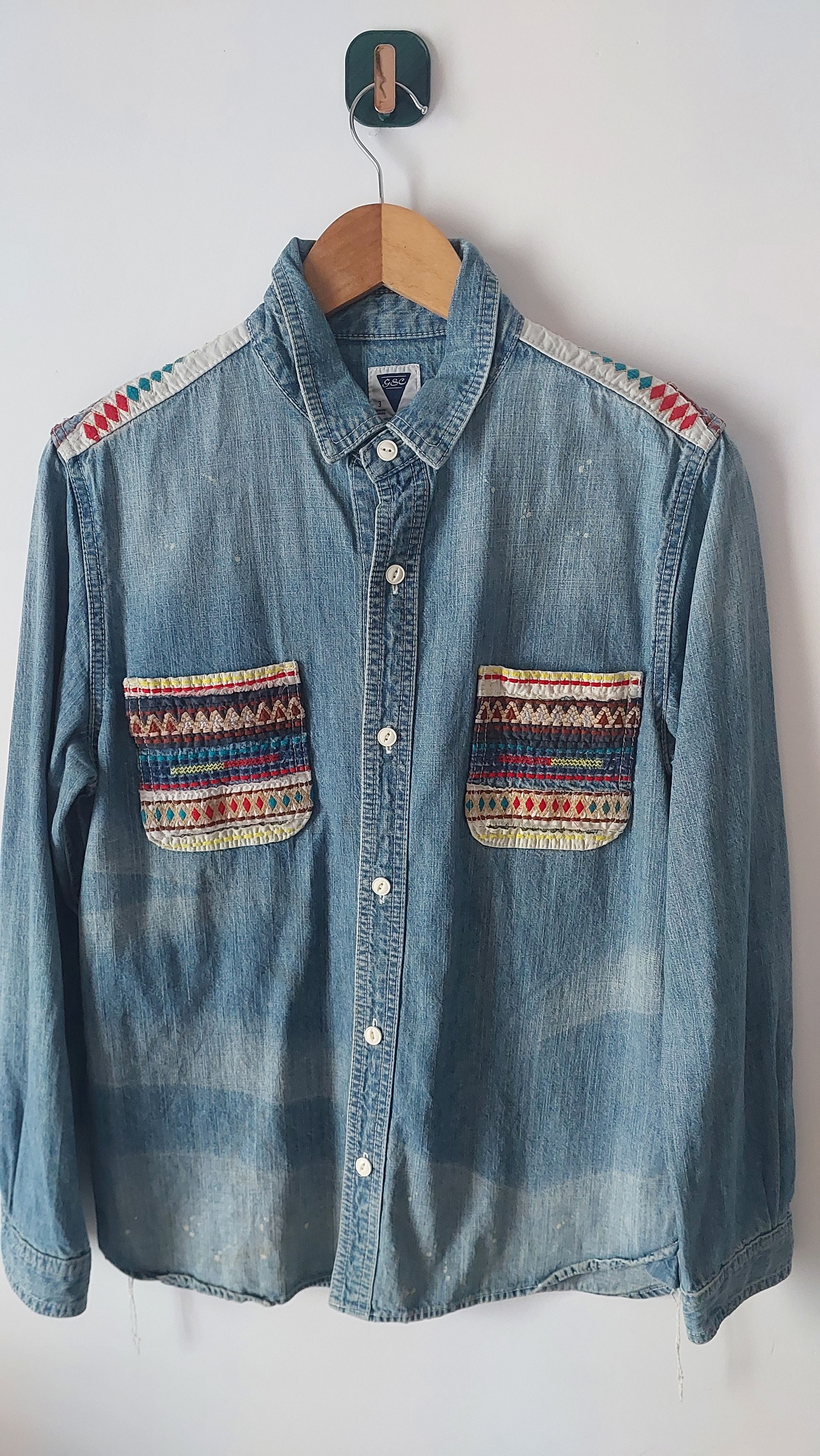 Japanese Brand × go slow caravan GSC GO SLOW CARAVAN DENIM SHIRT Size US M / EU 48-50 / 2 - 2 Thumbnail