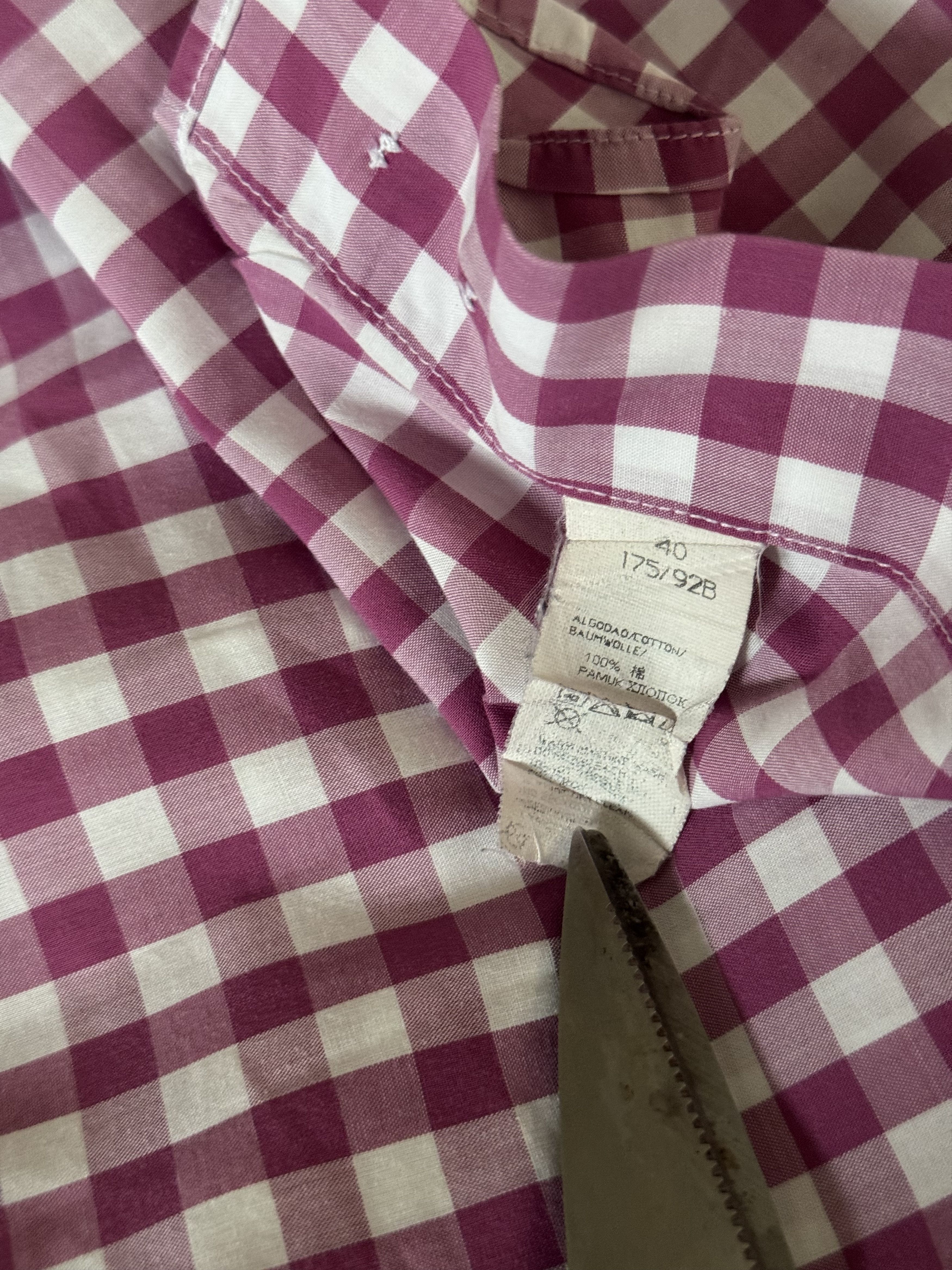 Paul & Shark Paul & Shark Red Check Cotton Button Down Gingham Mens Size US M / EU 48-50 / 2 - 8 Thumbnail