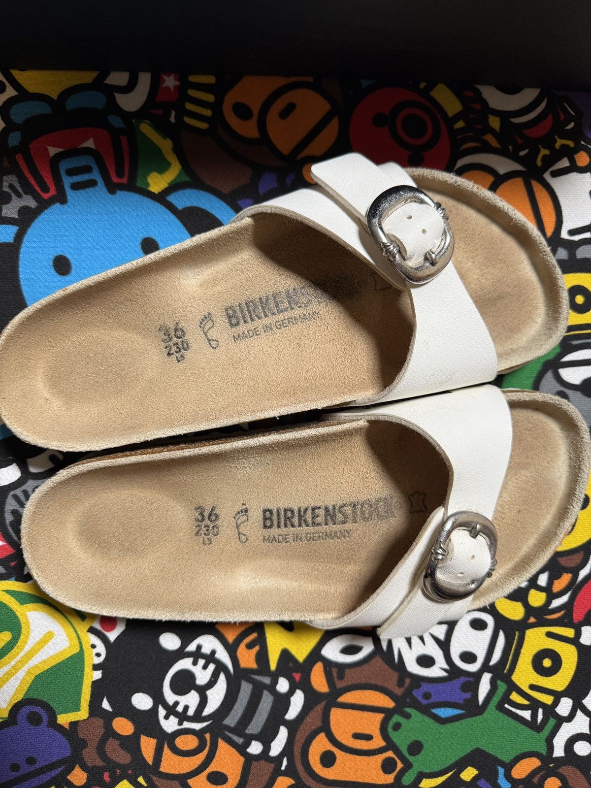 Birkenstock × Chrome Hearts Chrome Hearts X Birkenstock White Leather Gunslinger Sandals Size US 6 / IT 36 - 4 Thumbnail