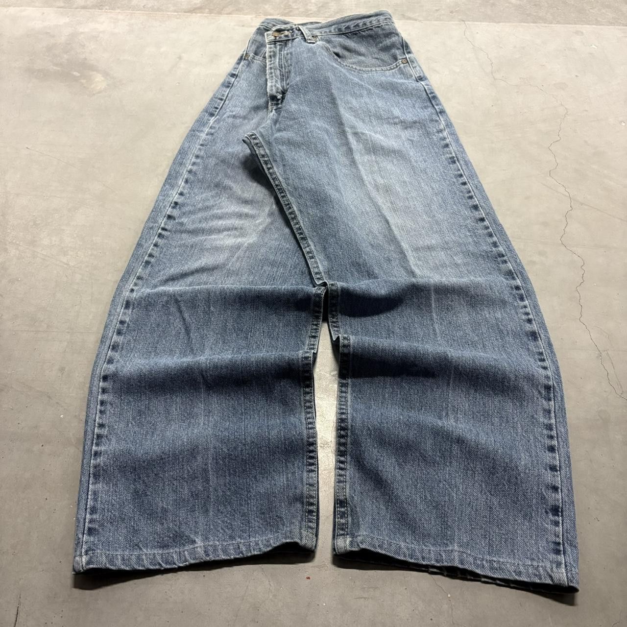 Vintage Crazy Vintage Y2K/2000s Baggy Grunge Dark Wash Relaxed Lee Denim Jeans! Size US 36 / EU 52 - 3 Thumbnail