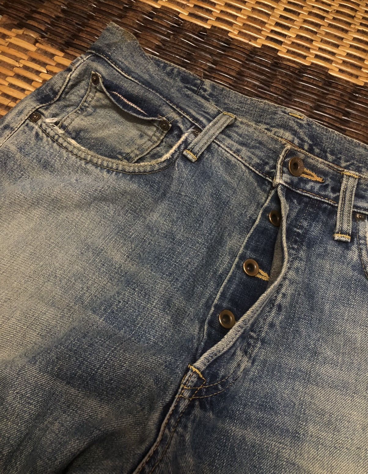 Edwin × Evisu Vintage Edwin Custom Made Evisu Selvedge Jeans Size US 32 / EU 48 - 10 Thumbnail