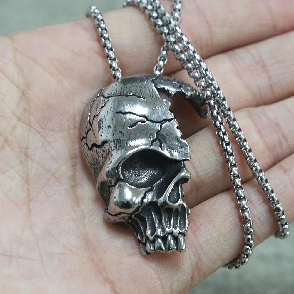 Other Hip Hop Men's Skull Necklace Size ONE SIZE - 2 Thumbnail