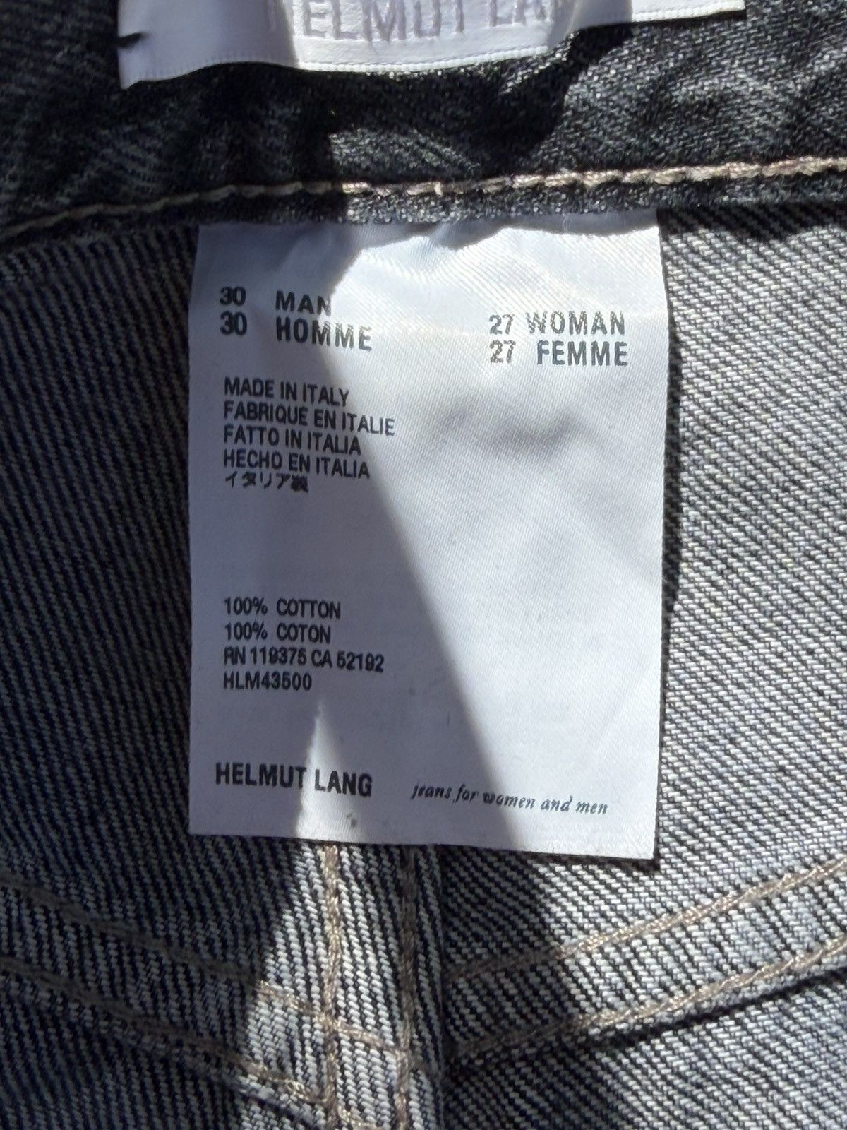 Helmut Lang Helmut Lang Embroided Hemmed Jeans. Very rare Size US 30 / EU 46 - 7 Thumbnail