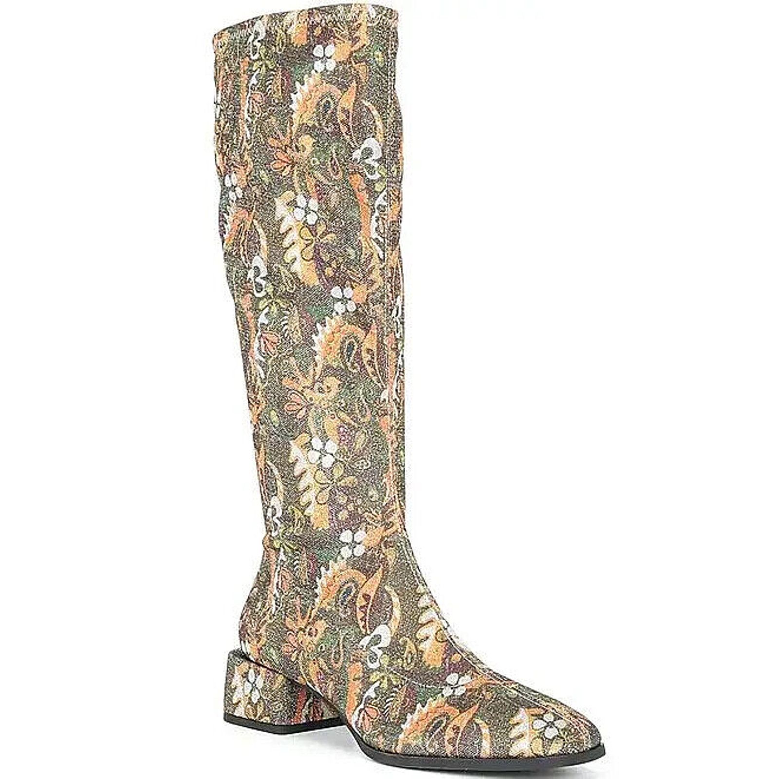 Other CHELSEA & VIOLE ZAYLAN BROCADE BLOCK HEEL TALL BOOTS 7.5 Size US 7.5 / IT 37.5 - 1 Thumbnail