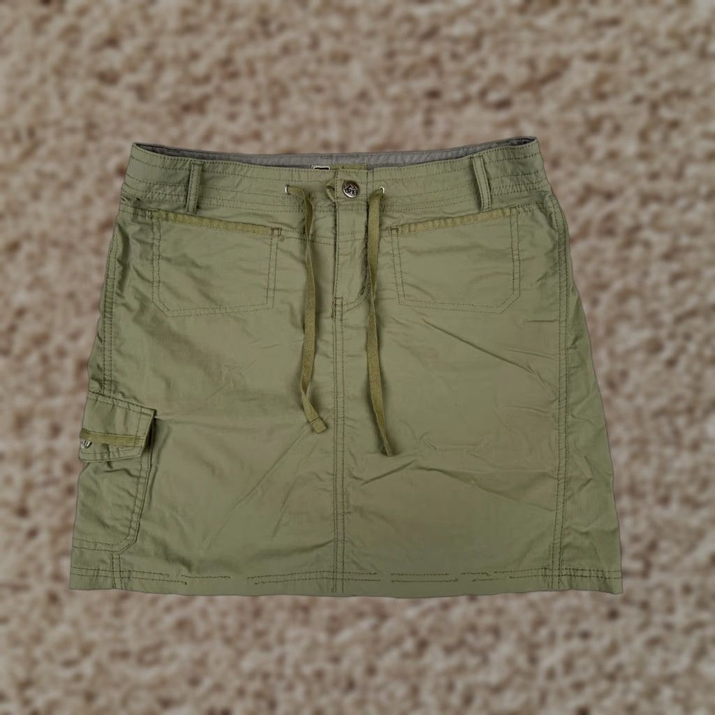 Vintage REI Women’s Cargo Skirt Size 6 Green Nylon Canvas Pockets Fall Spring Casual Size 28" / US 6 / IT 42 - 1 Thumbnail