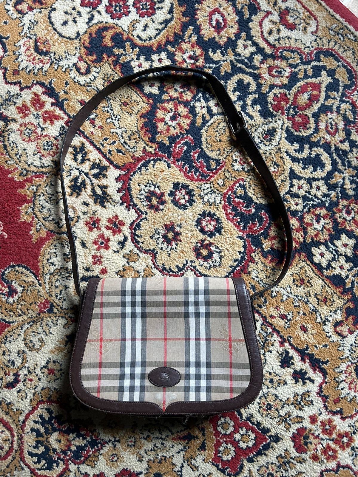 Burberry × Vintage Vintage burberry nova check shoulder bag Size ONE SIZE - 1 Thumbnail