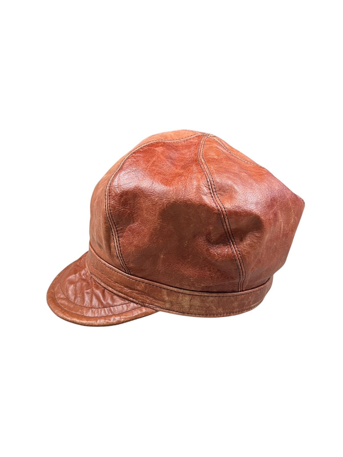 CA4LA × Leather Vintage CA4LA Leather Newsboy Hat Size ONE SIZE - 8 Thumbnail