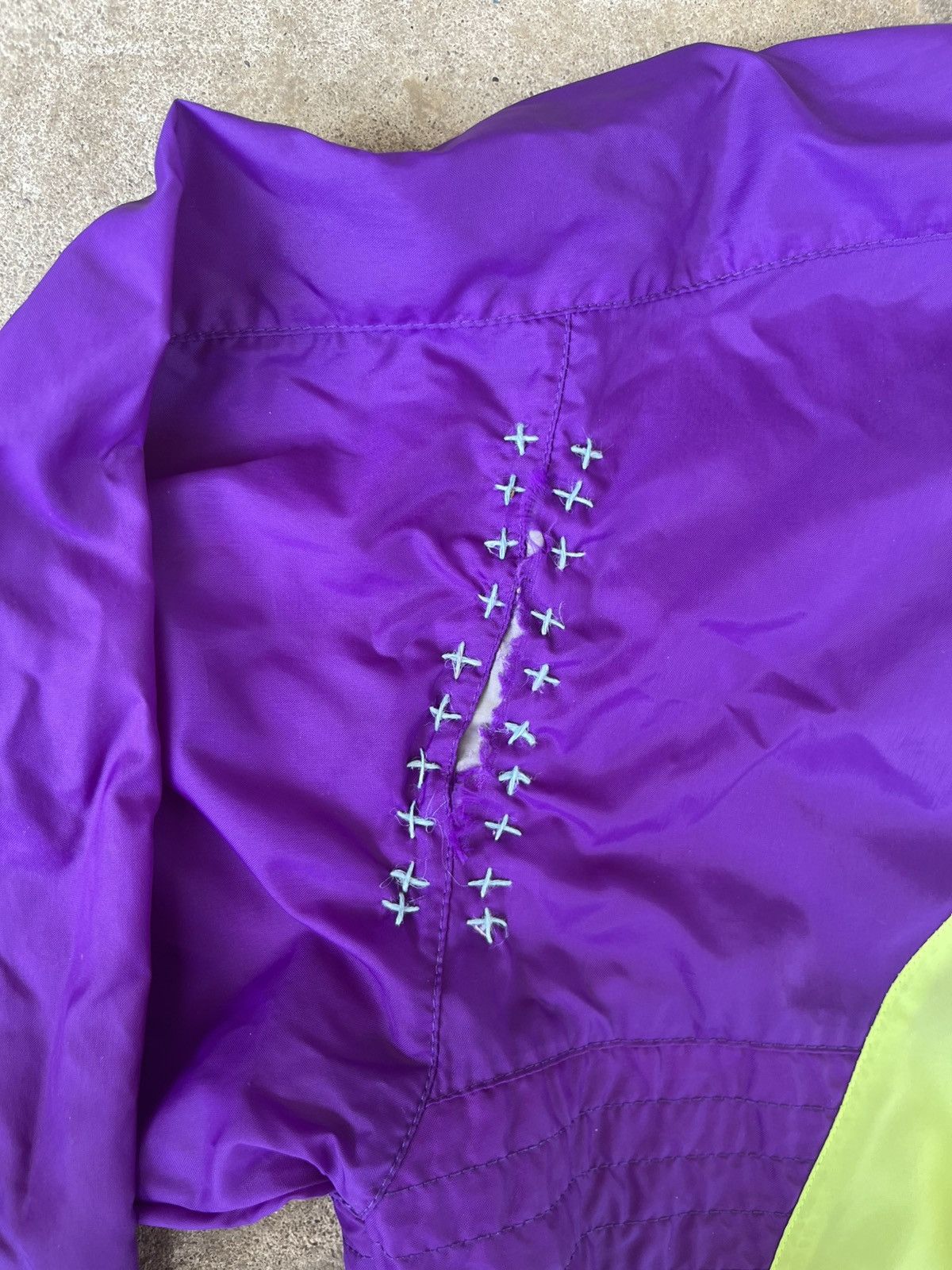 Handmade Custom Boro Repaired Neon Vintage Nike Windbreaker 215Emade Size US S / EU 44-46 / 1 - 4 Thumbnail