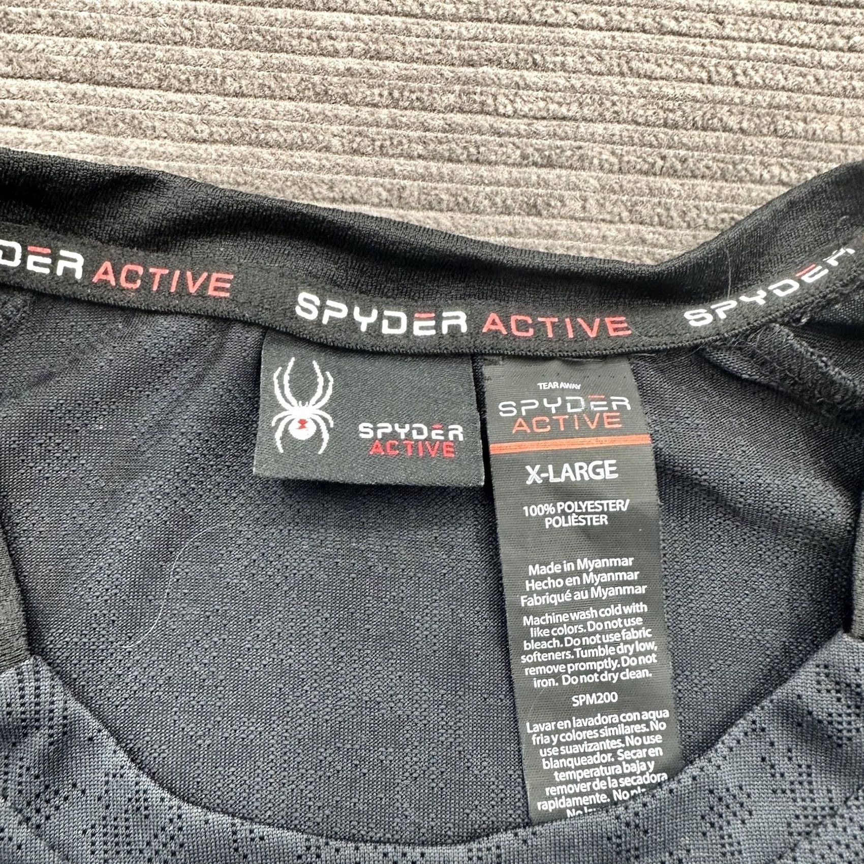 Spyder Spyder Crew Shirt Men XL Gray Raglan Quick Dry Gym Workout Training Shirt Size US XL / EU 56 / 4 - 3 Thumbnail