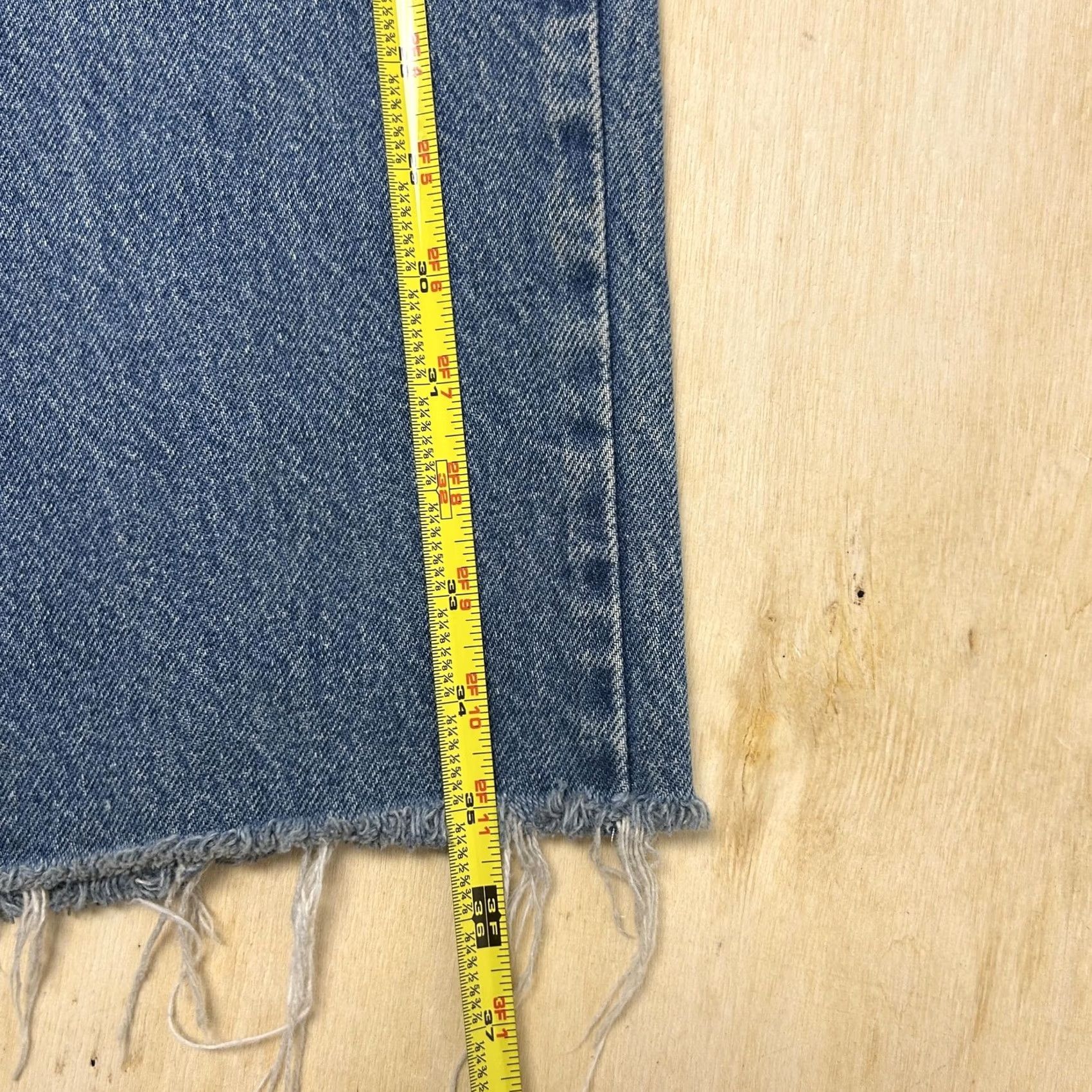 Carhartt Carhartt B167 DST Jeans Mens 44x24 Blue Denim Cropped Distressed Relaxed Fit Size US 44 / EU 60 - 5 Thumbnail