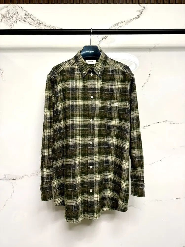 Celine Celine Celine 23AW wool Plaid shirt-2506 Size US M / EU 48-50 / 2 - 1 Thumbnail