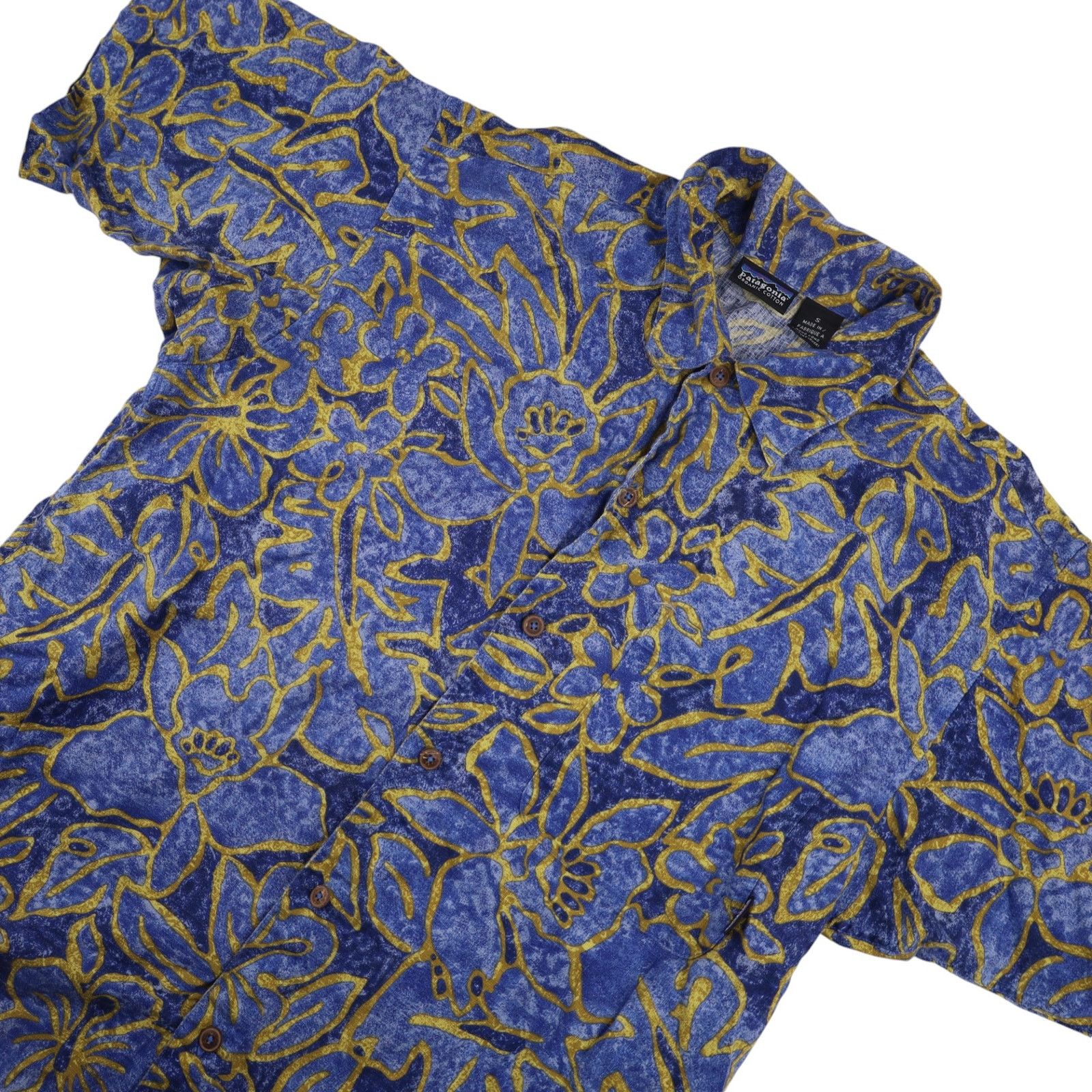 Patagonia × Vintage Vintage Patagonia Organic Cotton Floral Hawaiian Shirt Size US S / EU 44-46 / 1 - 2 Thumbnail