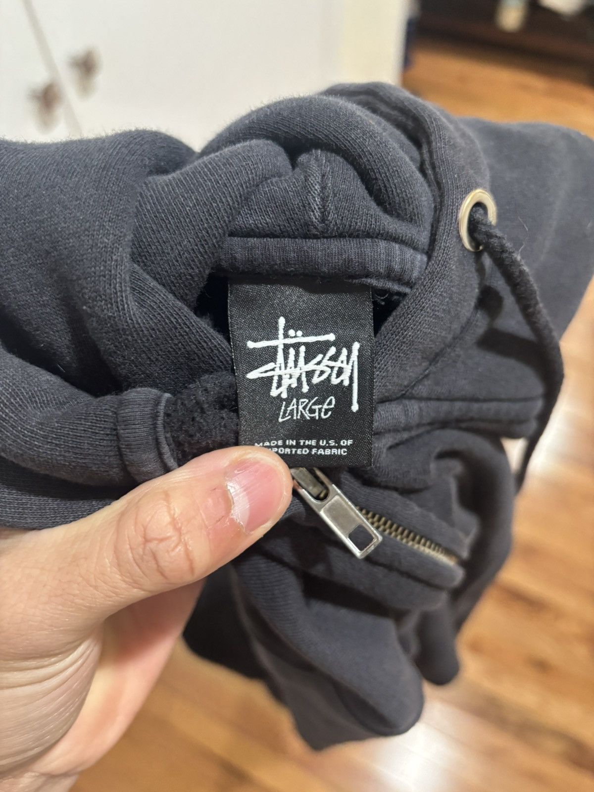 Stussy Thrashed Stussy Zip-Up Size US L / EU 52-54 / 3 - 3 Thumbnail