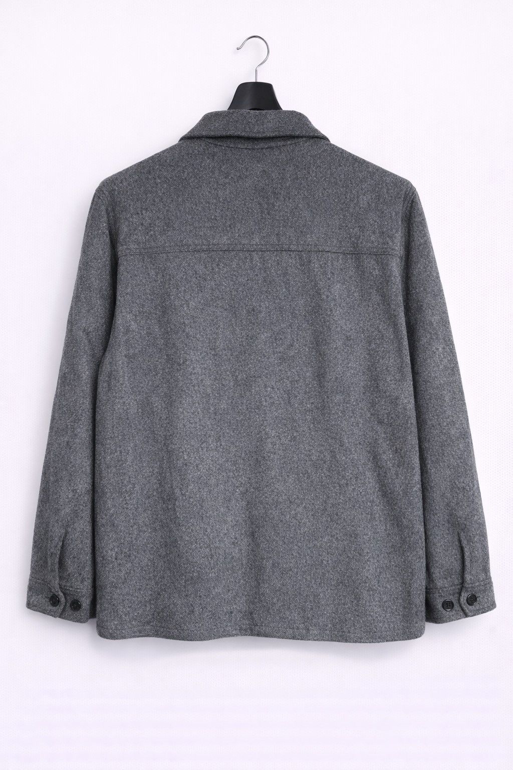 Vintage Vintage Melton Wool Work Jacket Grey Zip-Up Utility Jacket Size US M / EU 48-50 / 2 - 2 Thumbnail