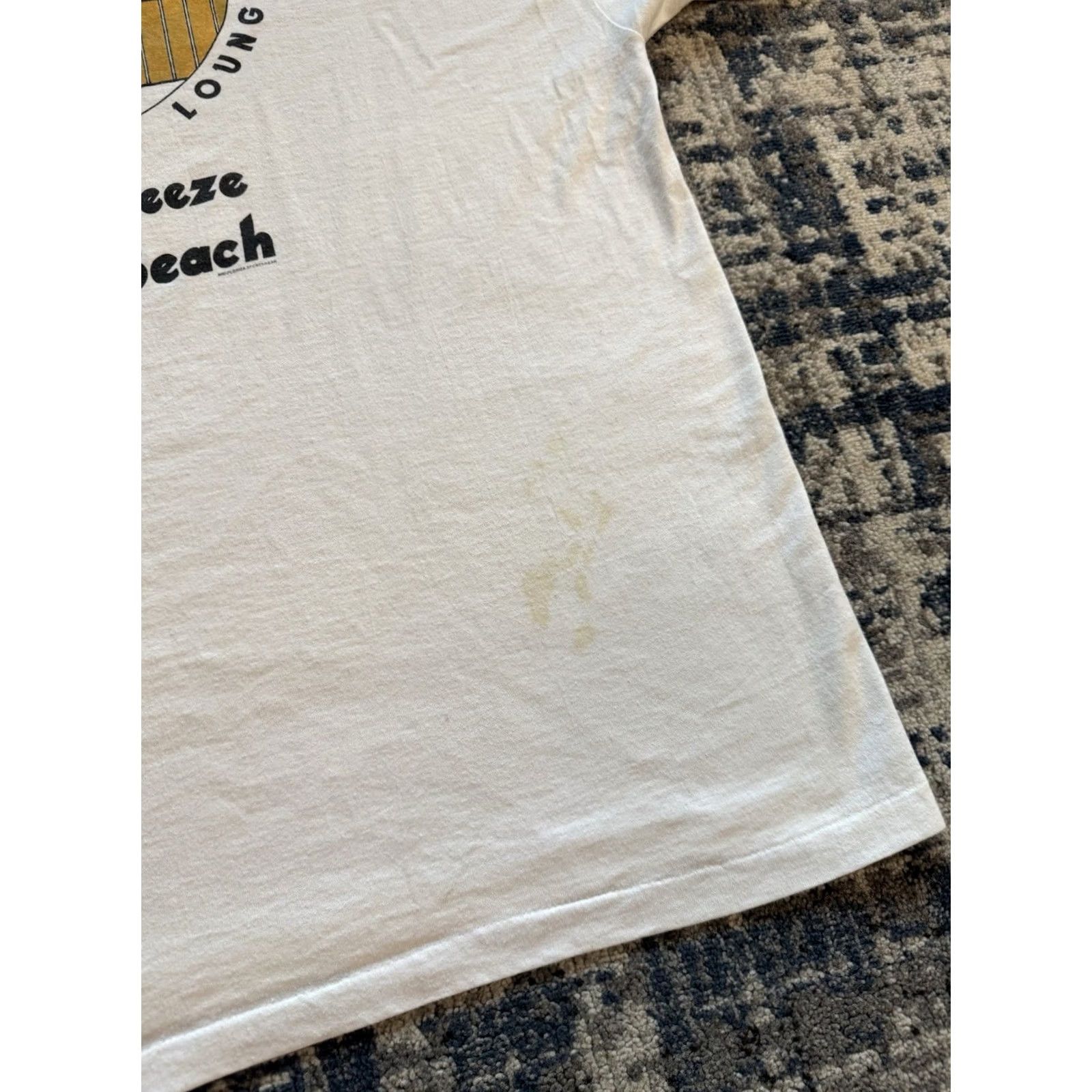 Hanes VINTAGE 90s The Oyster Bar Do It In The Raw T Shirt 2XL Hanes White Cotton Graphic Print Crew Neck Short Sleeve Men 90s Beach Daytona Beach Florida Size US XXL / EU 58 / 5 - 4 Thumbnail