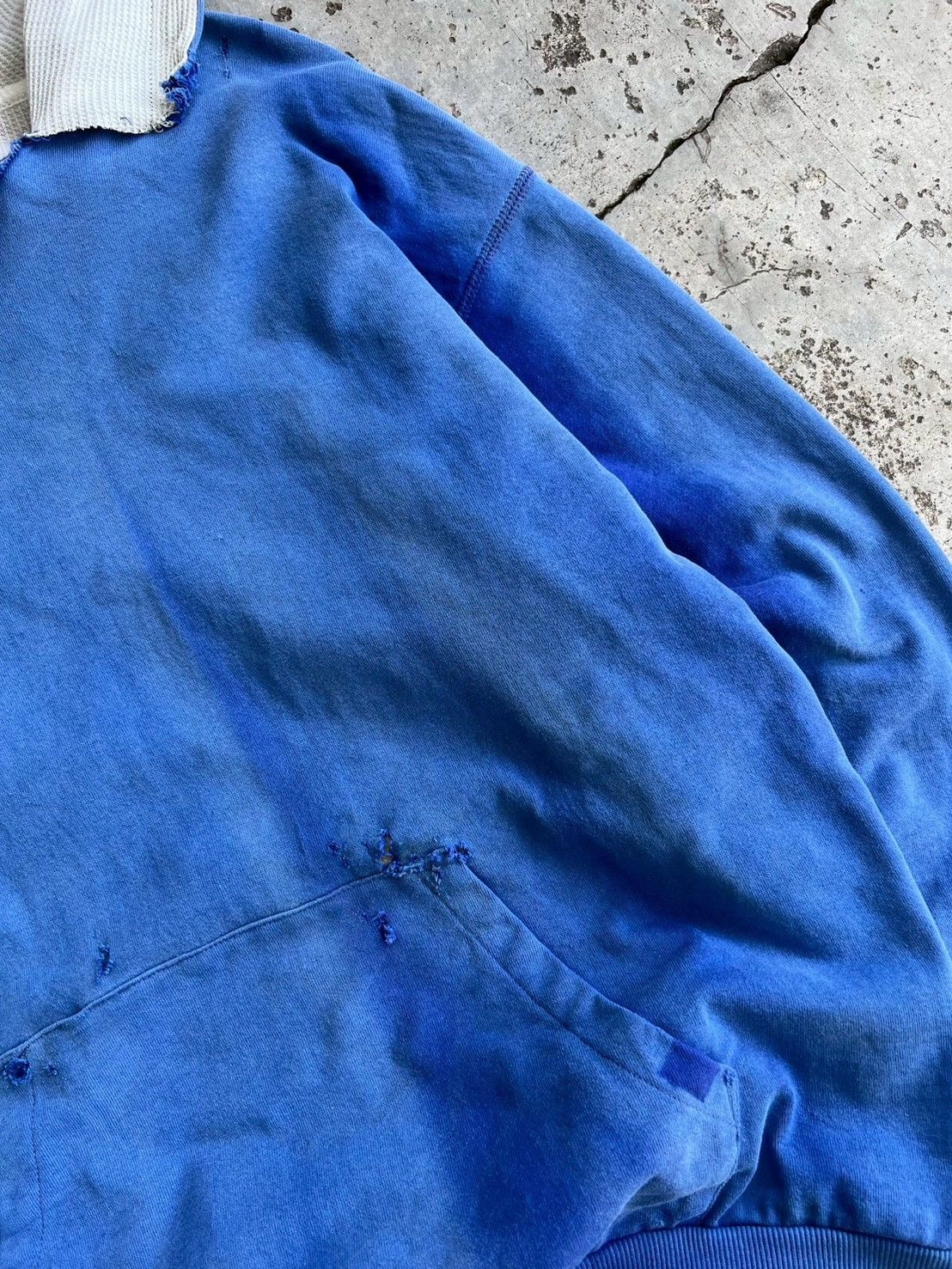 Vintage Thrashed Vintage Thermal Lined Hoodie Distressed ERD Size US M / EU 48-50 / 2 - 12 Thumbnail