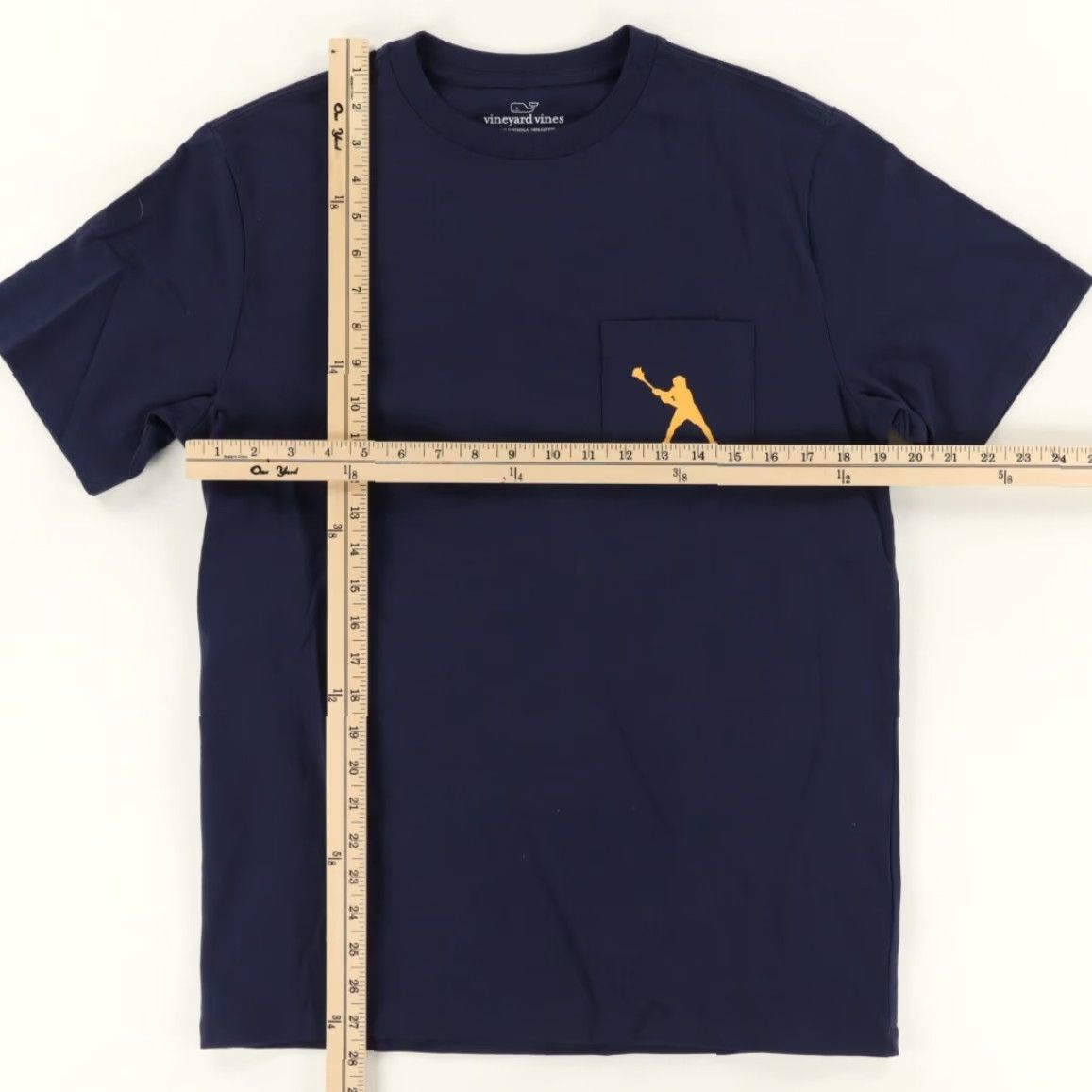 Vineyard Vines Vineyard Vines Lacrosse Solid T-Shirt Navy Blue Men's S Size US S / EU 44-46 / 1 - 3 Thumbnail