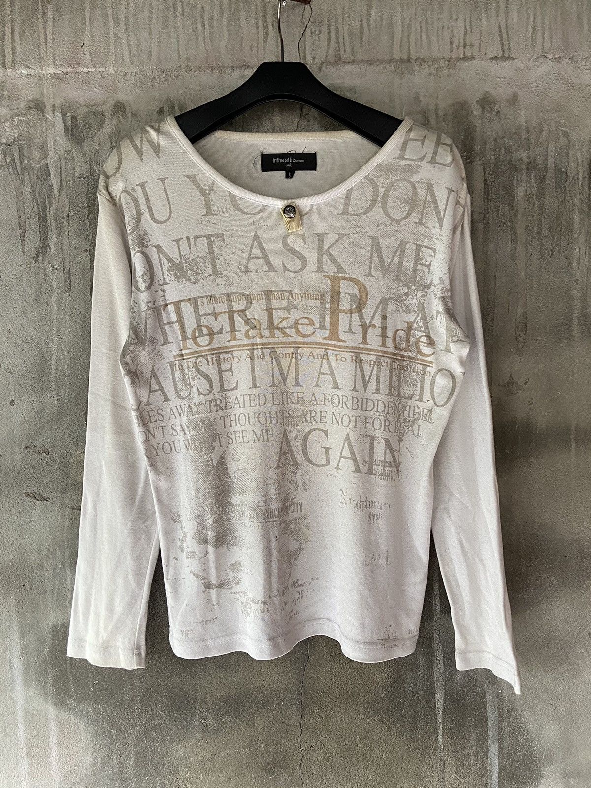 In The Attic IN THE ATTIC HOMME POEM LONG SLEEVE Size US M / EU 48-50 / 2 - 1 Thumbnail
