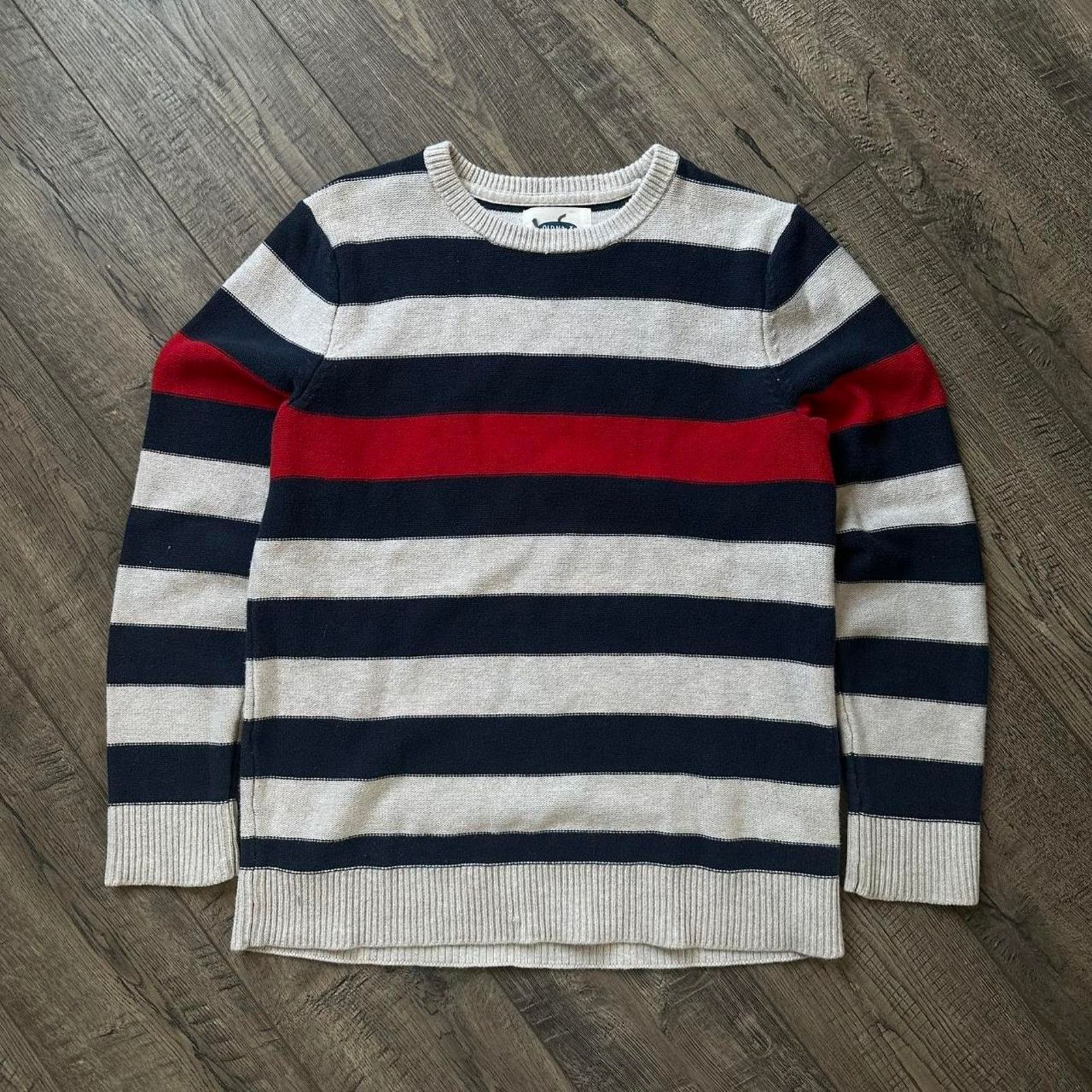 Old Navy × Vintage Vintage 00s Y2K Striped Preppy Basic Fitted Alt Sweater Top Size S / US 4 / IT 40 - 5 Thumbnail