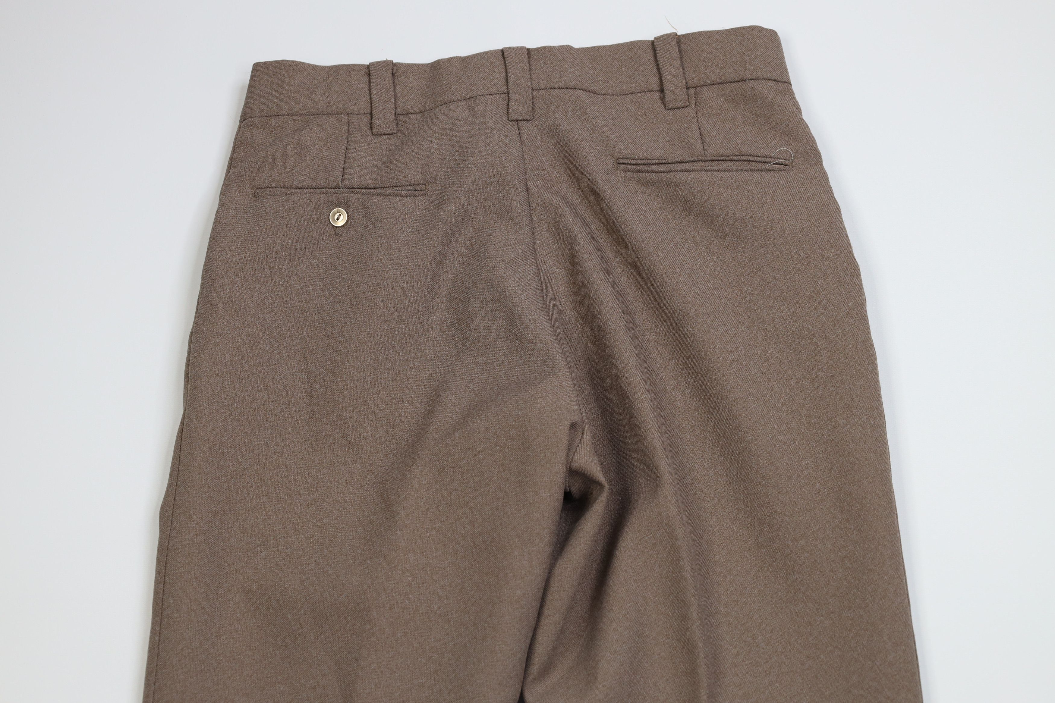 Vintage Vintage 70s Streetwear Wide Leg Chino Pants Light Brown USA Size US 32 / EU 48 - 10 Thumbnail