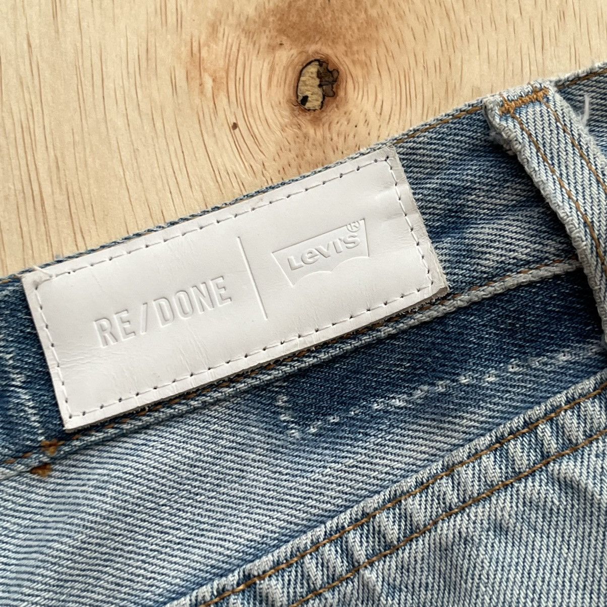 RE/DONE RE / DONE x LEVIS RECONSTRUCTED DENIM WASHED DISTRESSED Size 28" / US 6 / IT 42 - 11 Thumbnail