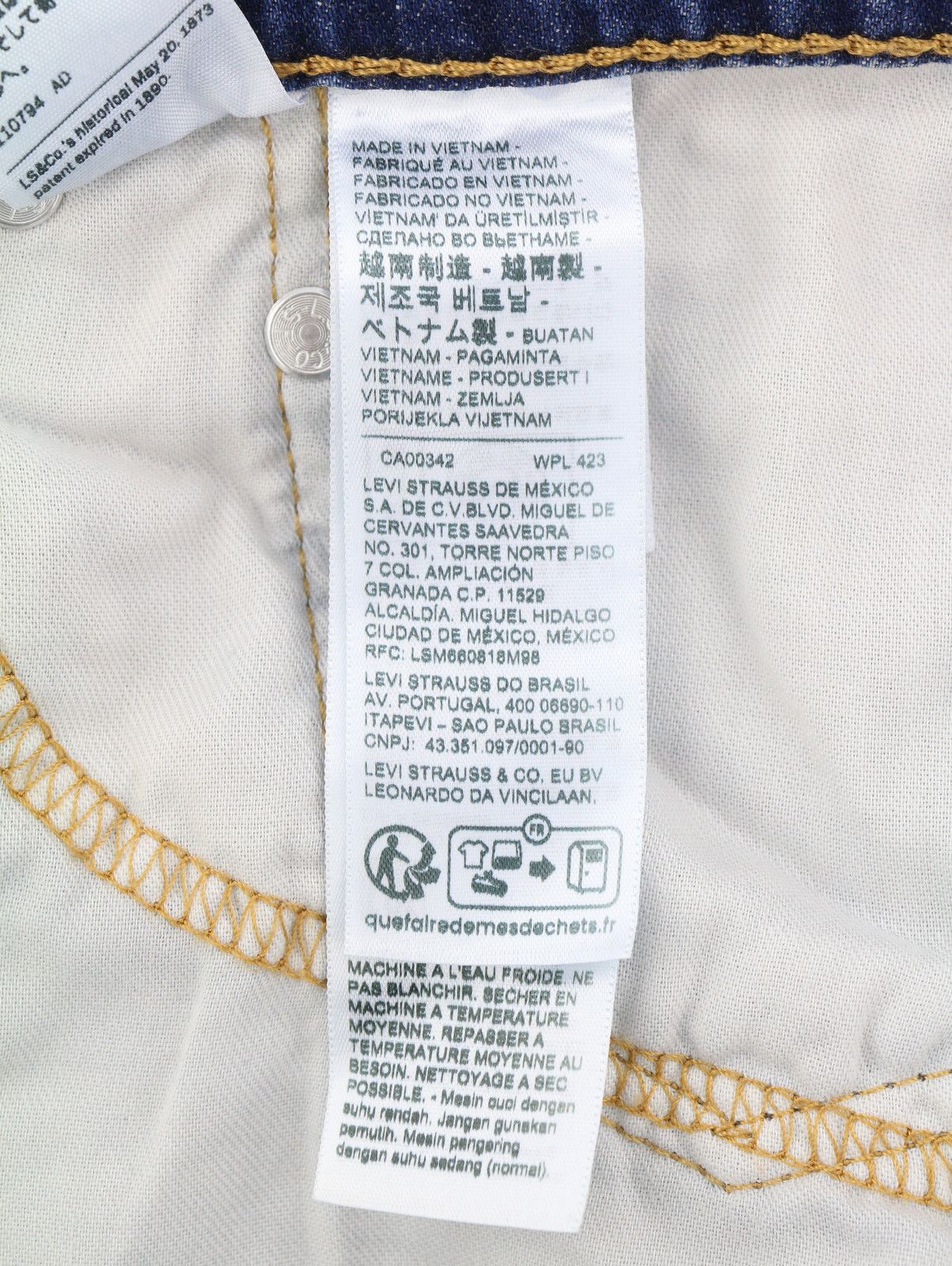 Levi's 511 W36/L36 Blue Faded Lightweight Stretch Jeans 87070 Size US 36 / EU 52 - 7 Thumbnail