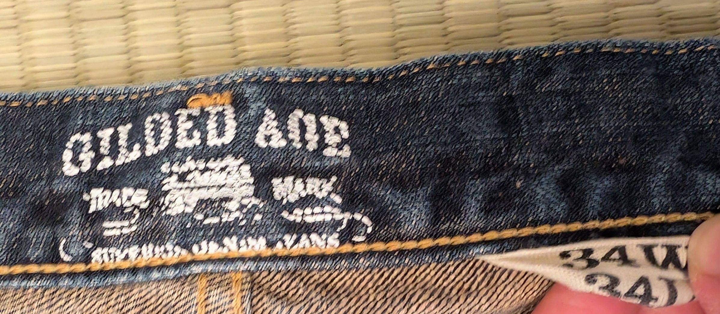 Gilded Age Gilded Age Distressed Denim Jeans Straight Fit Made in USA Size US 34 / EU 50 - 3 Thumbnail